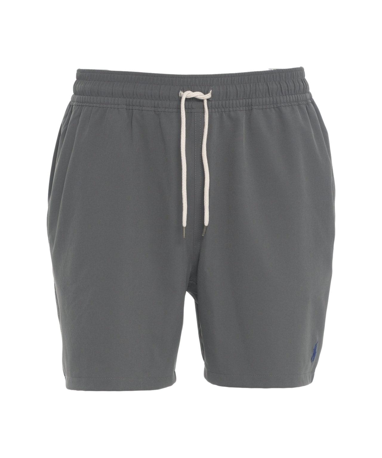 Swim shorts with logo embroidery Product Image