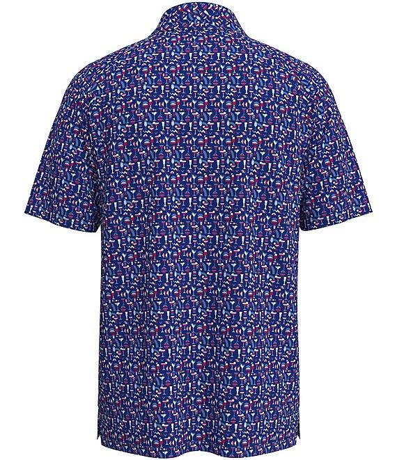 Callaway Big & Tall Cocktail Print Short Sleeve Polo Shirt Product Image