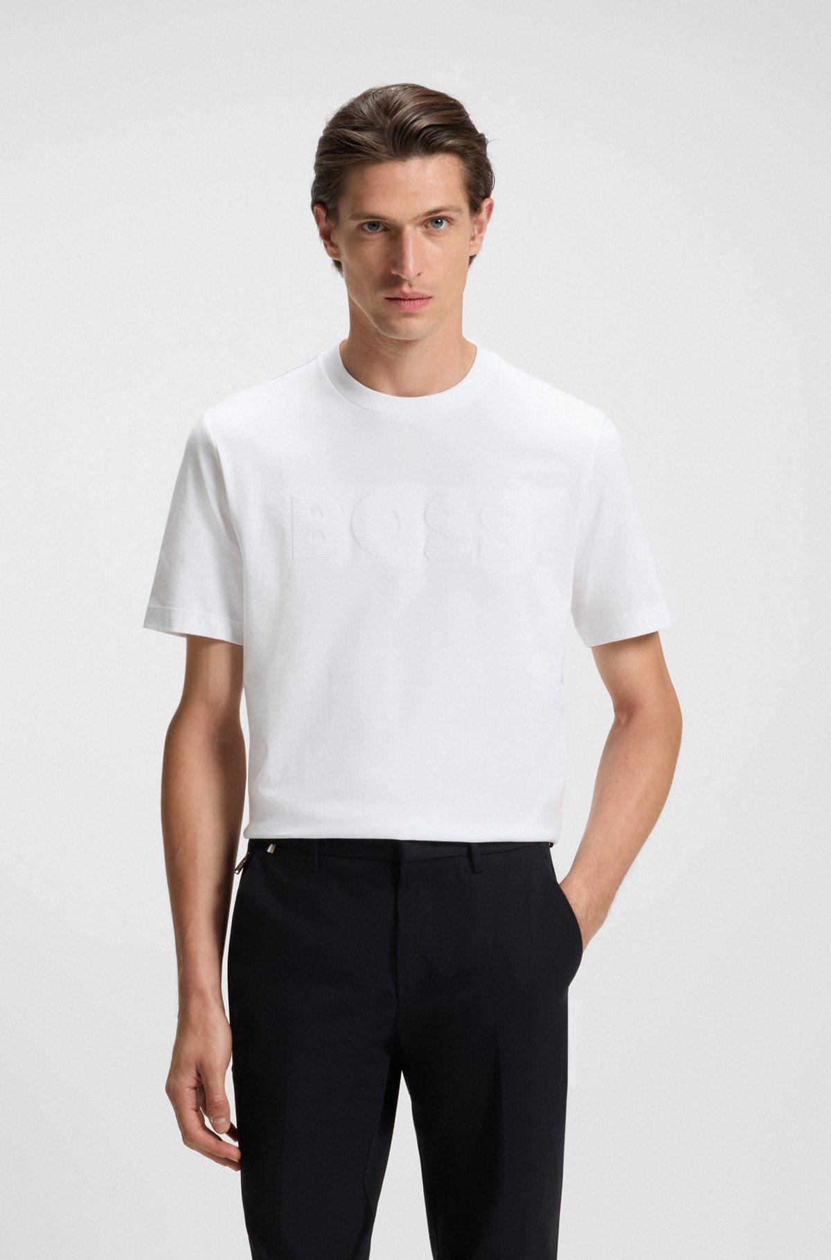 Cotton-jersey T-shirt with logo artwork Product Image