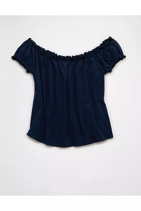 AE Sunchaser Knit Off The Shoulder Swing Top Women's Product Image