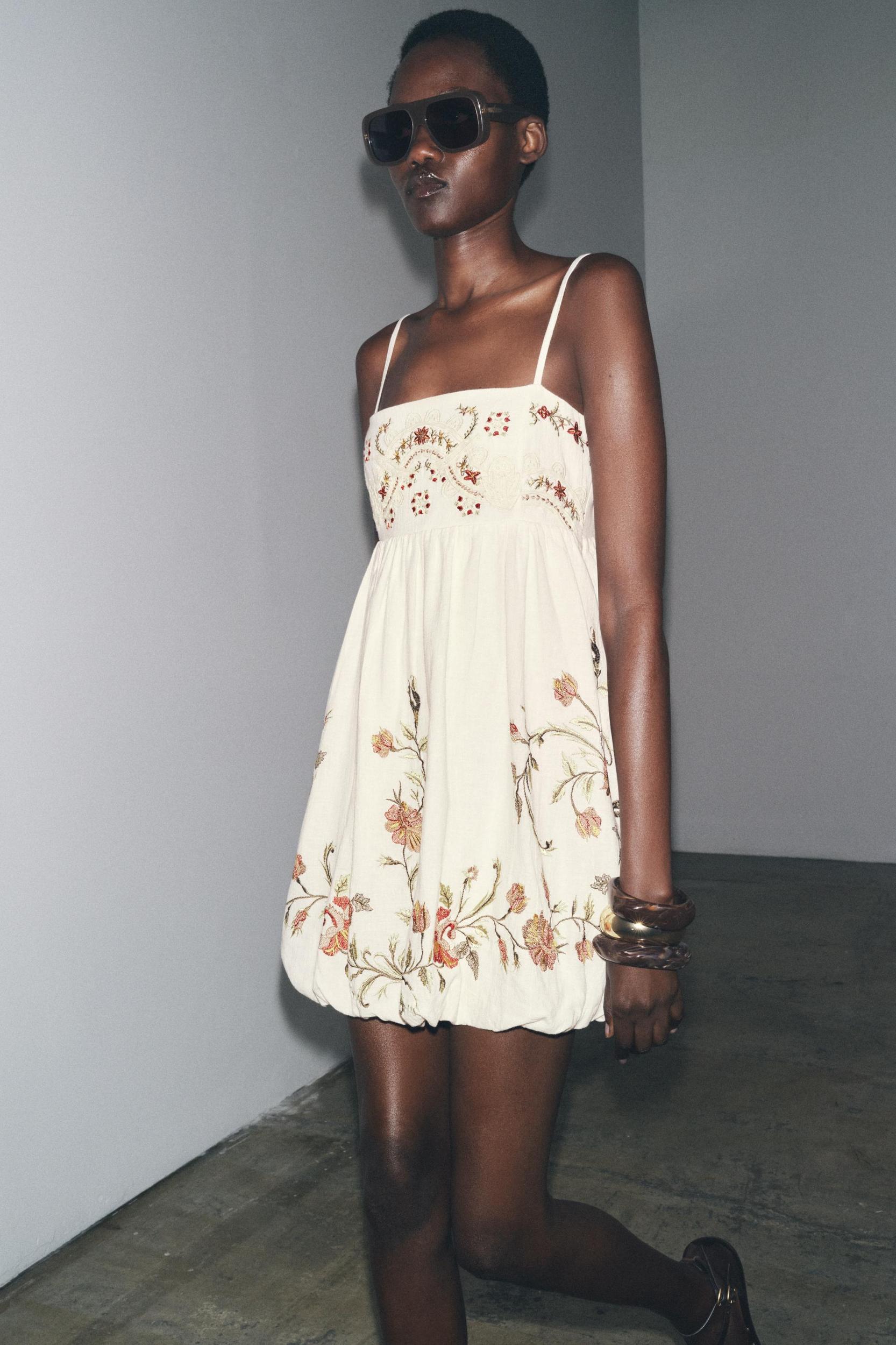 ZW COLLECTION FLORAL EMBROIDERED SHORT DRESS Product Image