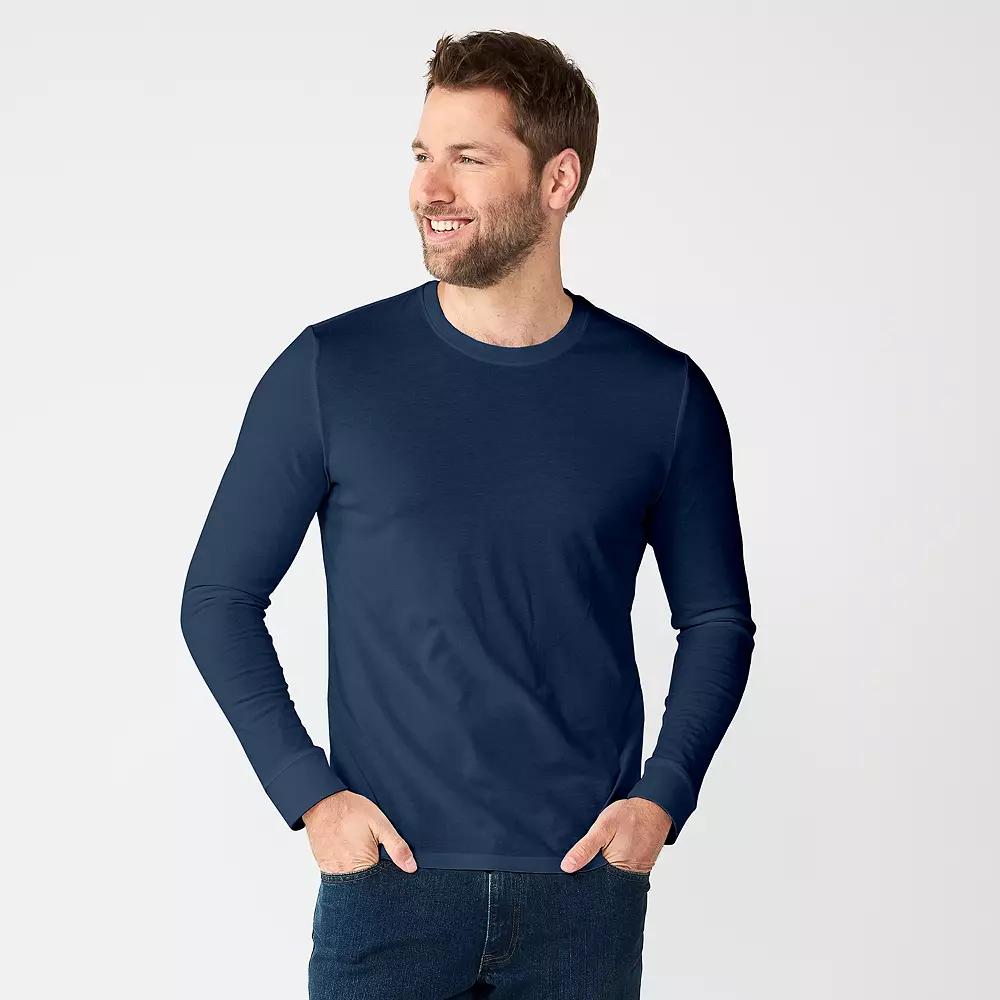 Men's Sonoma Goods For Life® Supersoft Long Sleeve Crewneck Tee,  Product Image