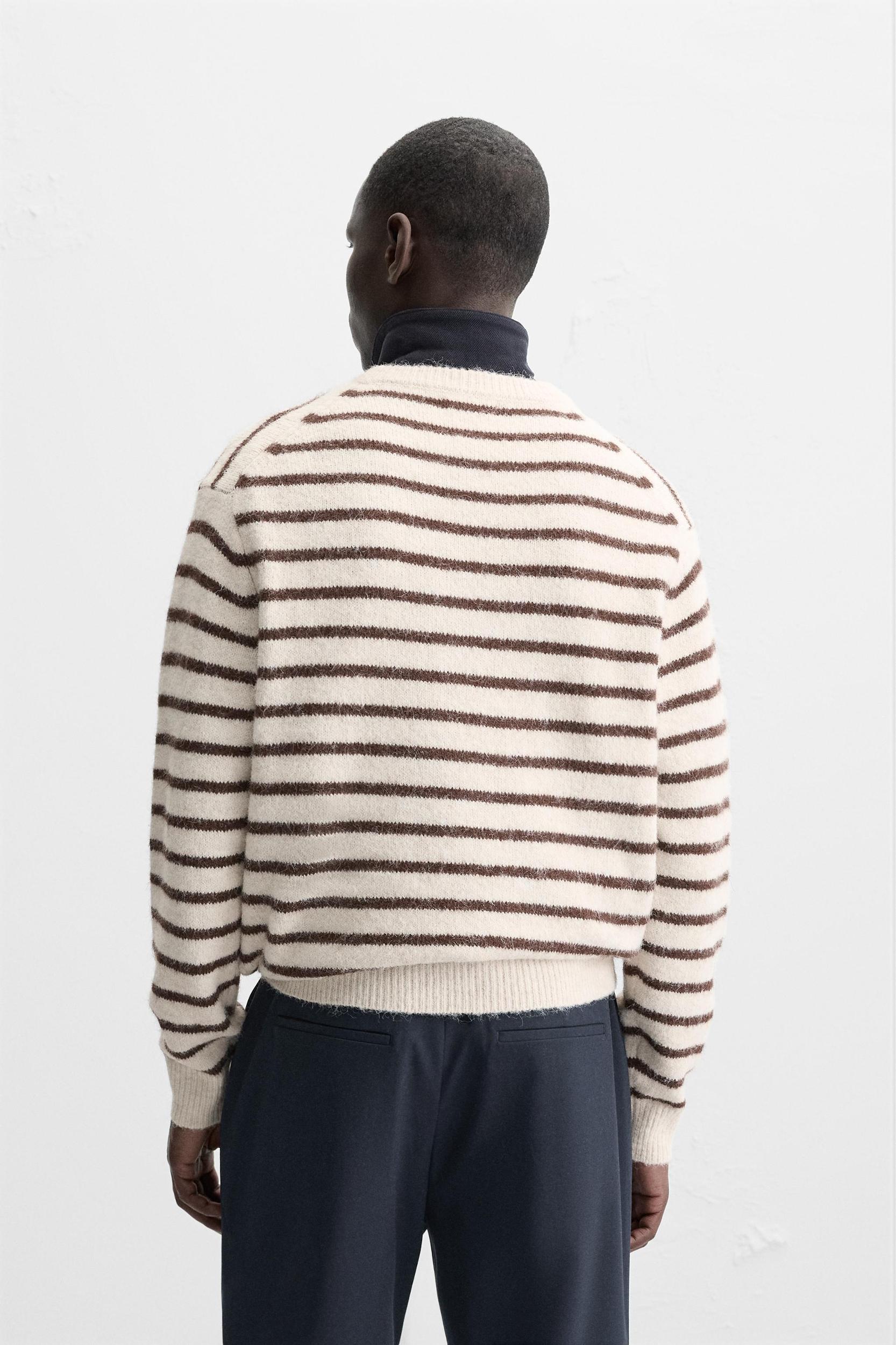 TEXTURED STRIPED SWEATER Product Image