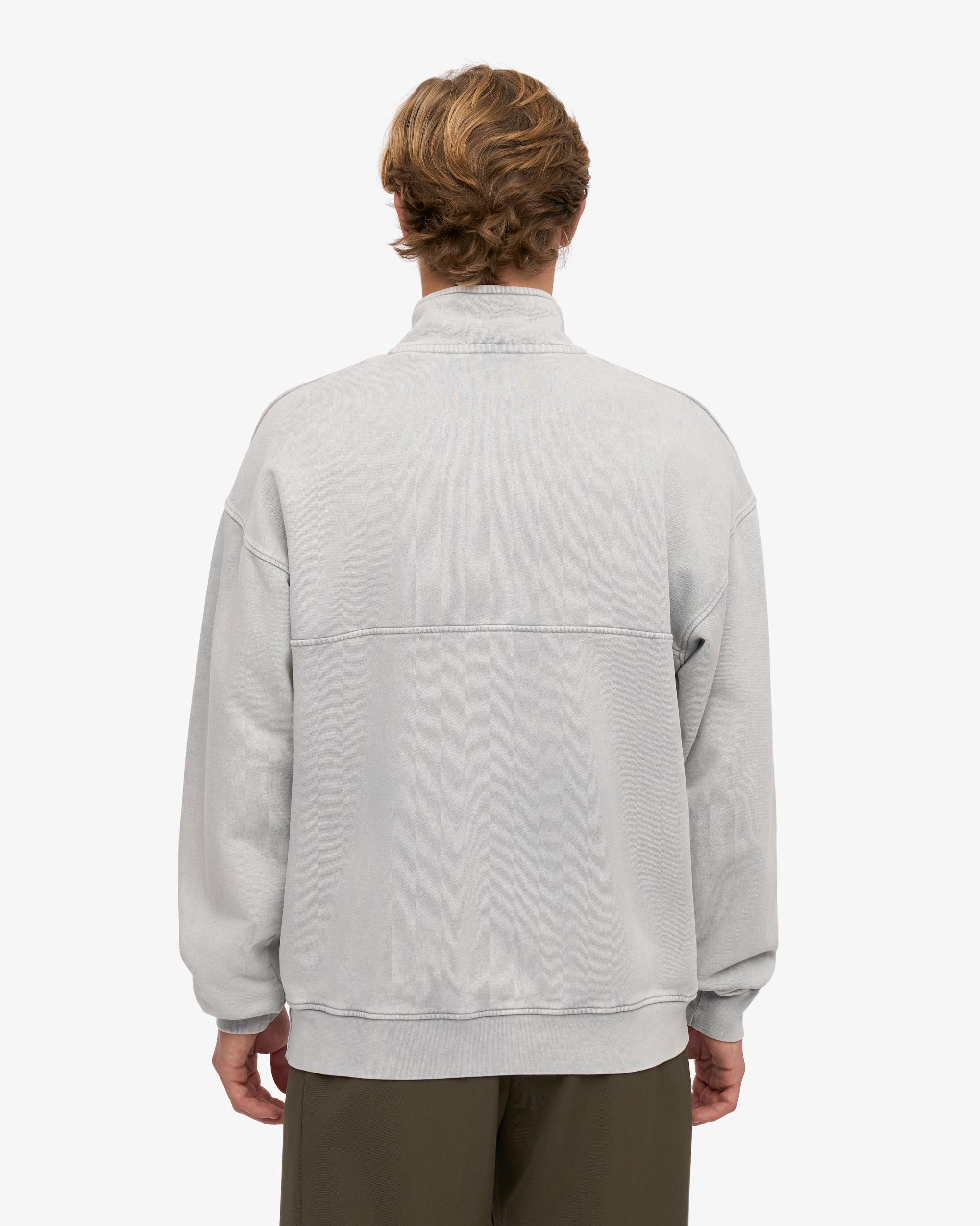 Organic Quarter Zip - Faded Grey Product Image
