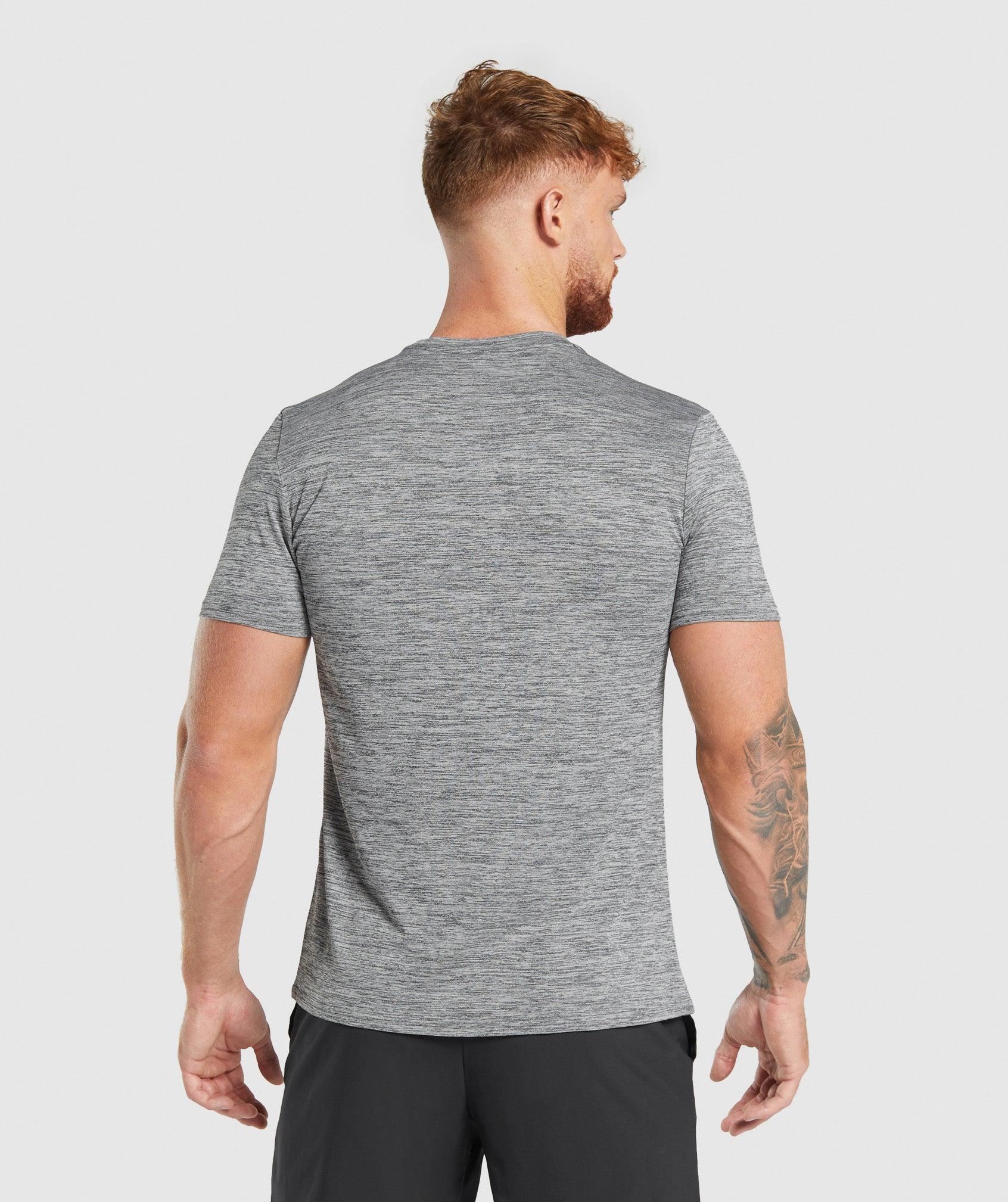 Gymshark Arrival Marl T-Shirt - Silhouette Grey/Light Grey Marl Male Product Image