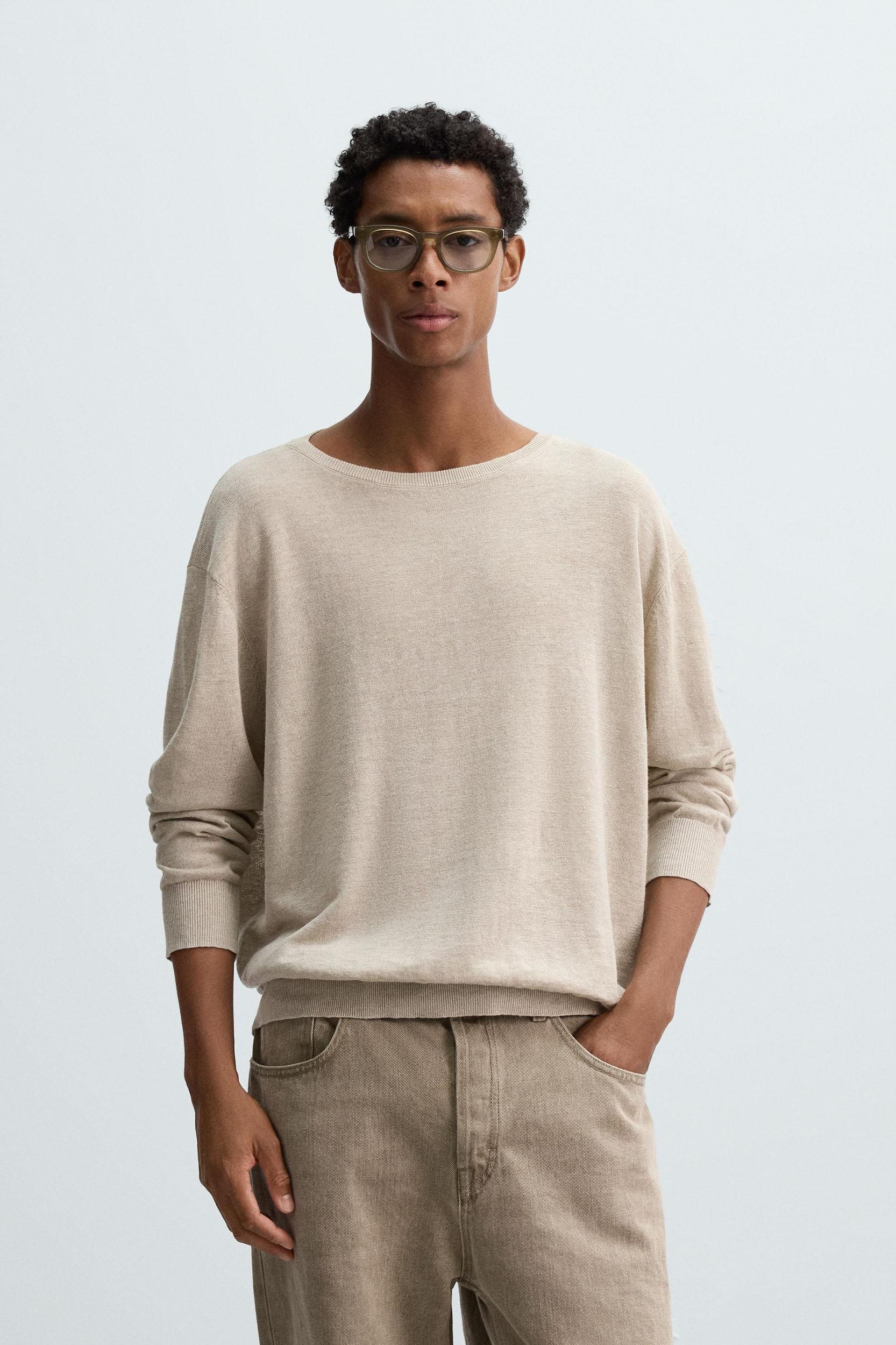 LIGHTWEIGHT LINEN SWEATER Product Image