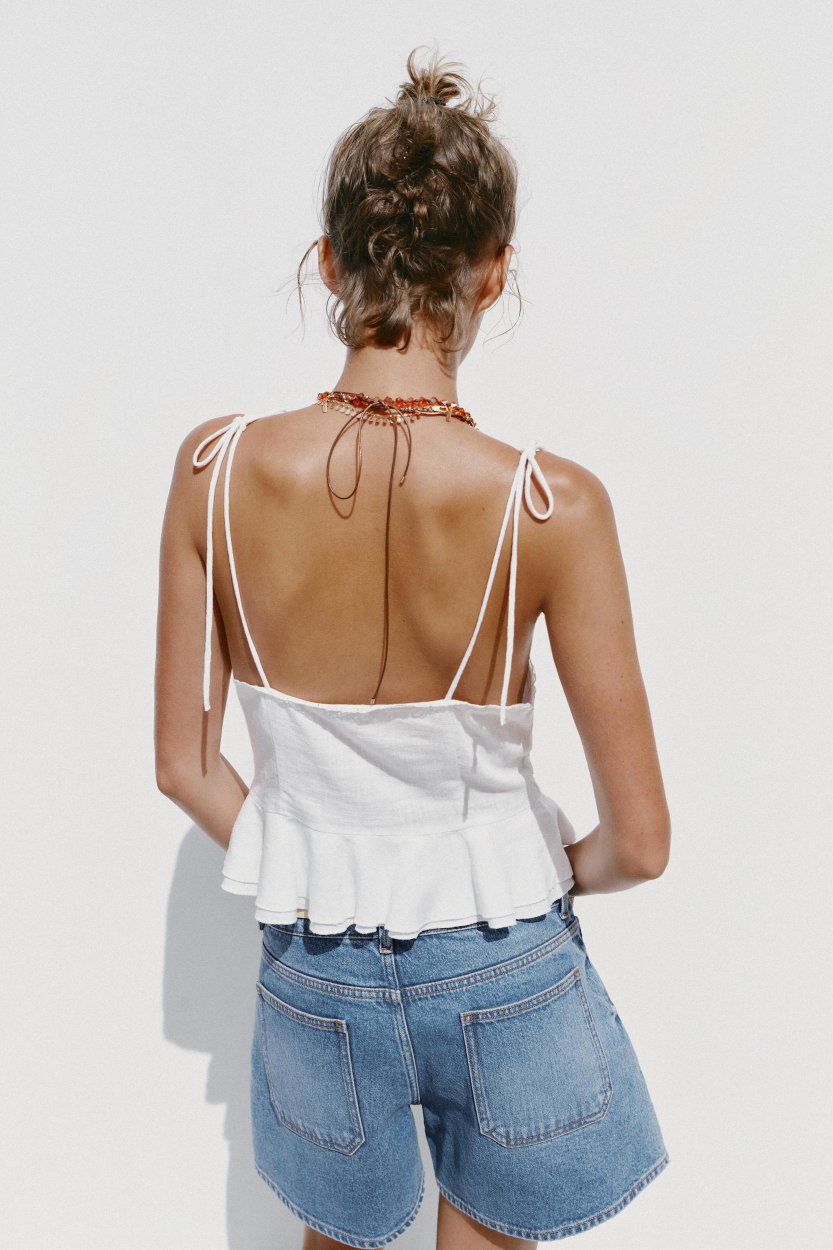 Z1975 BELTED DENIM SHORTS Product Image