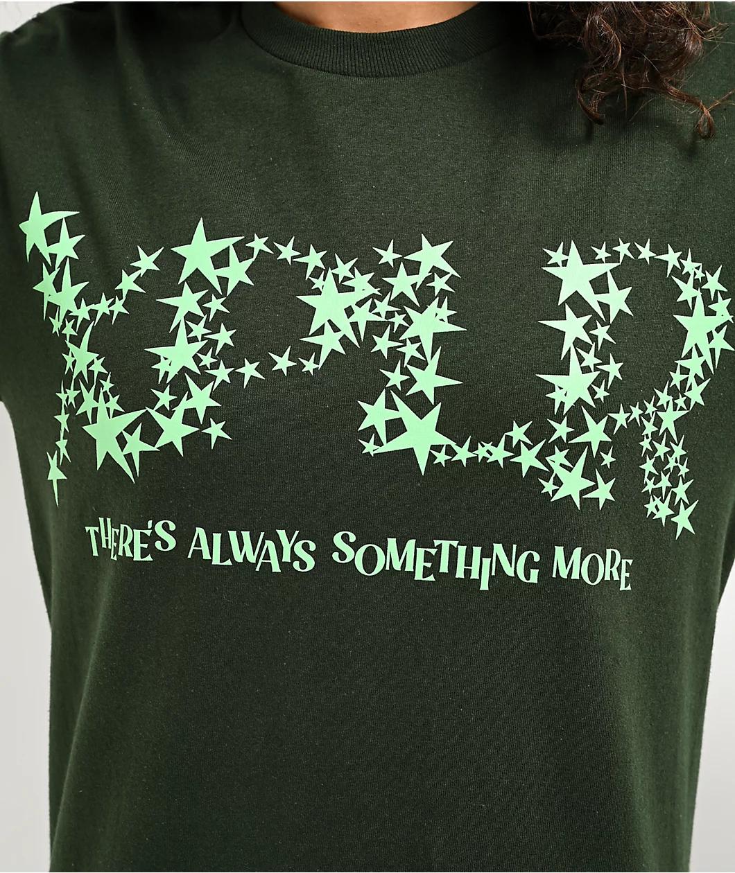 XPLR Stars Forest Green Long Sleeve T-Shirt Product Image