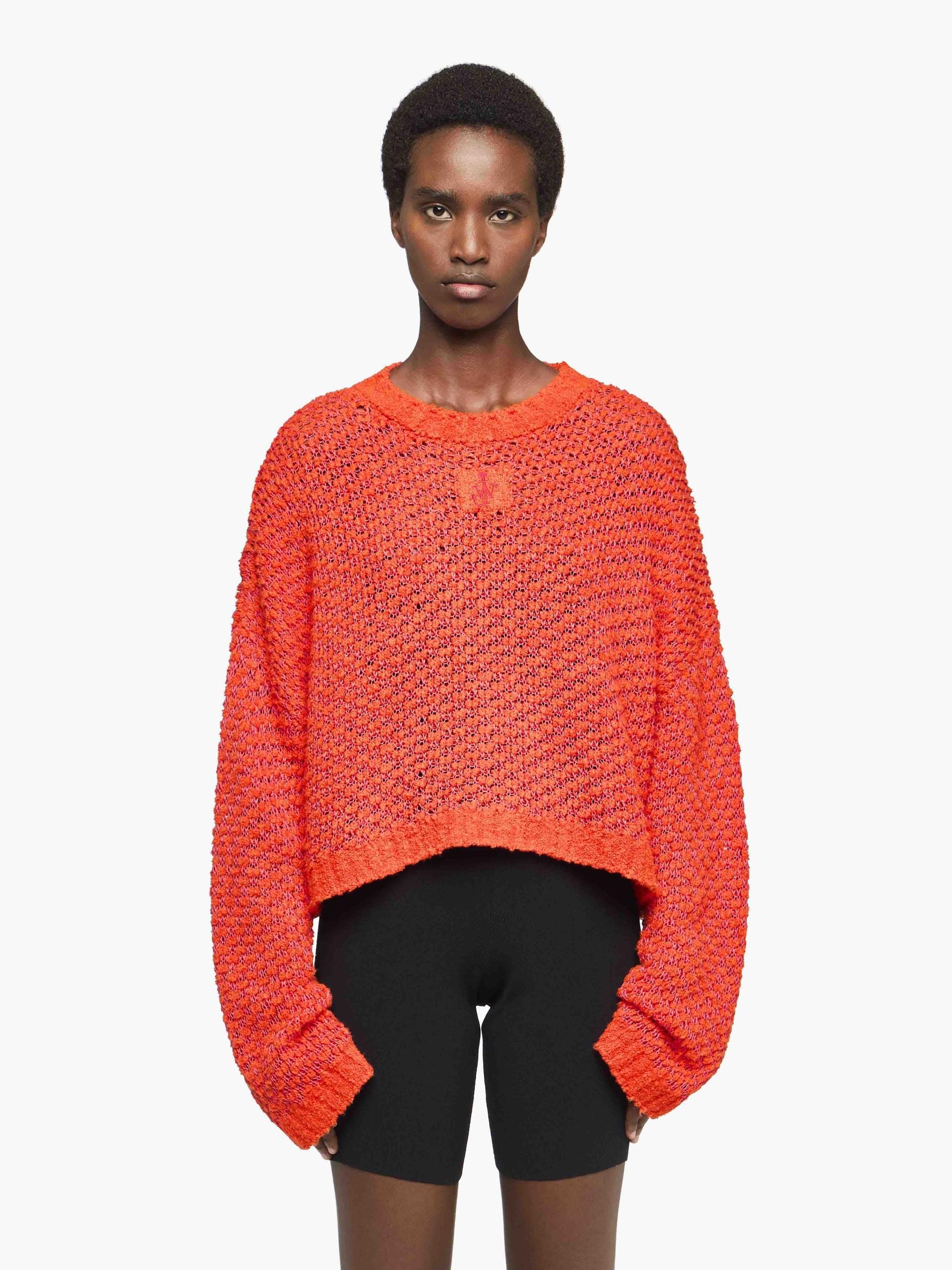 CROPPED OPEN STITCH SWEATER Product Image