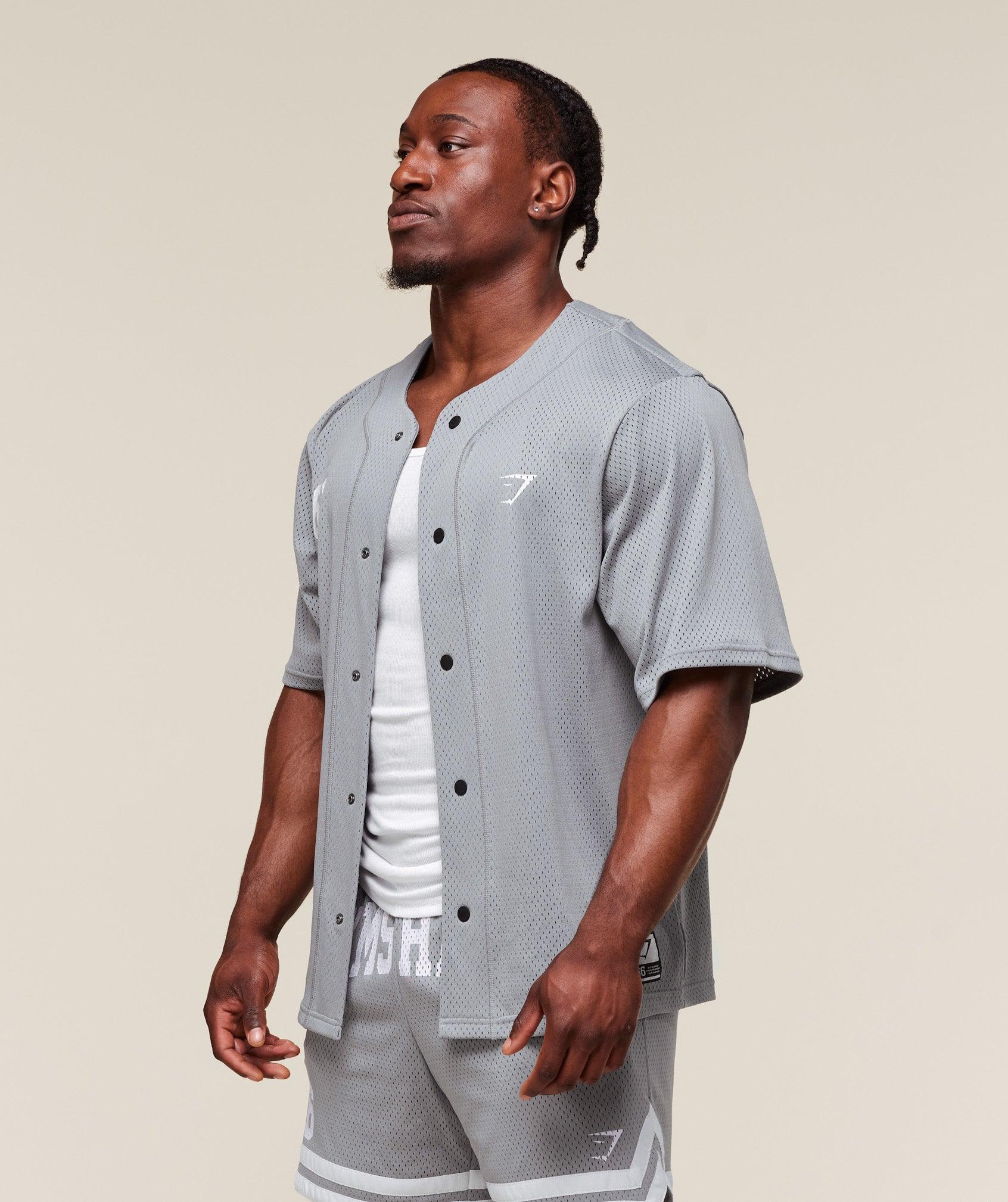 Gymshark Sports Jersey - Denim Grey Male Product Image