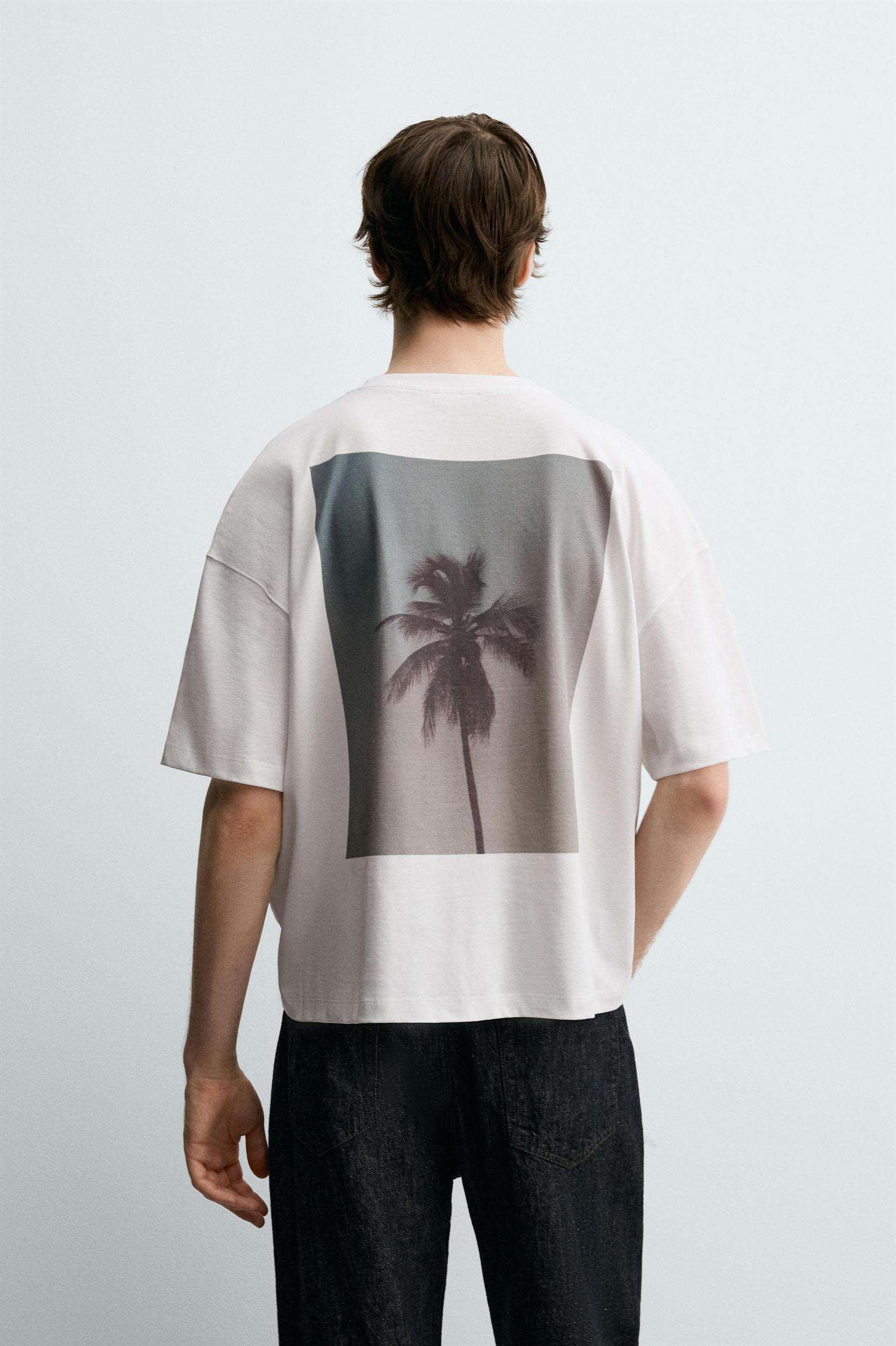 PALM TREE PRINT T-SHIRT Product Image