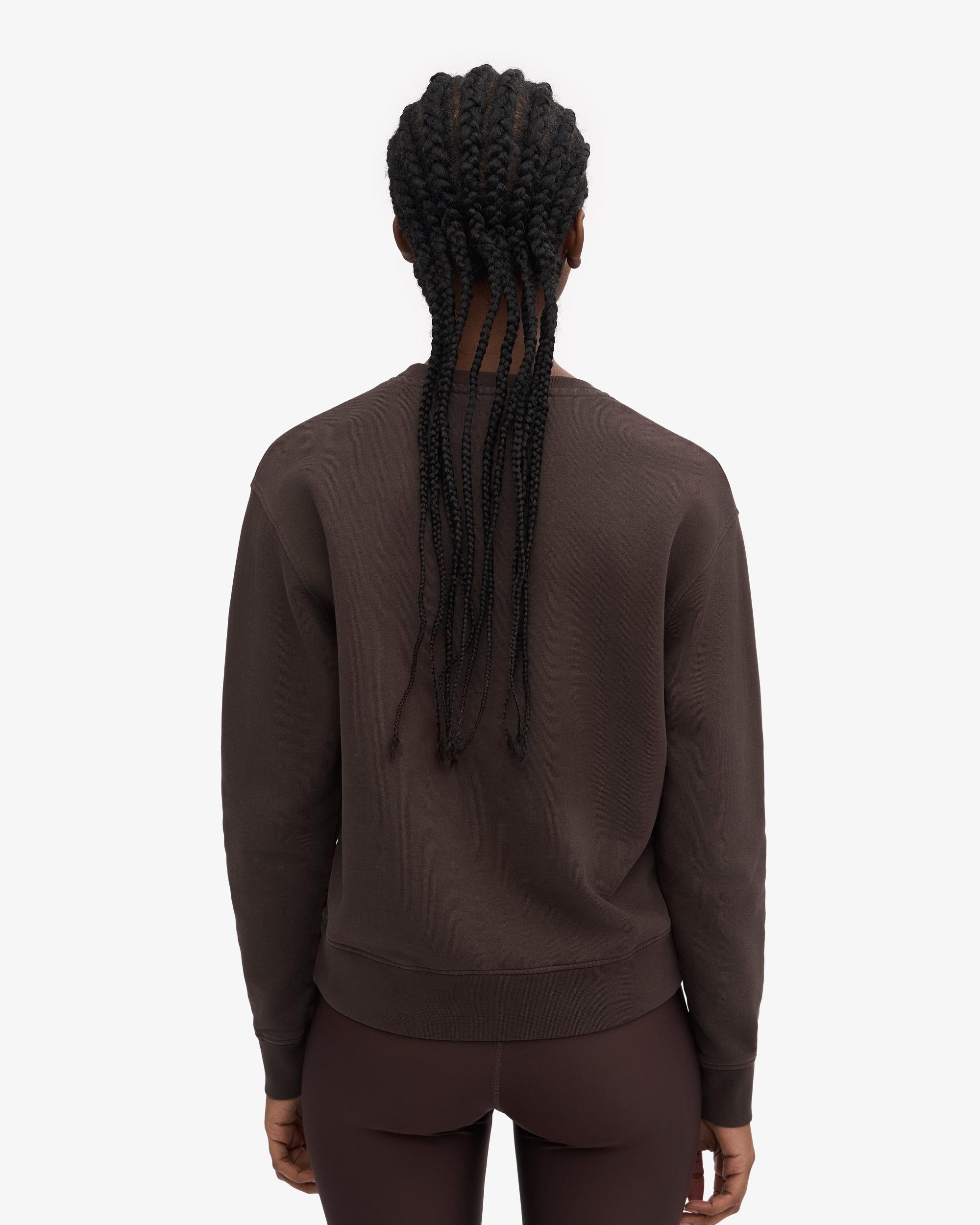 Women Classic Organic Crew - Coffee Brown Product Image