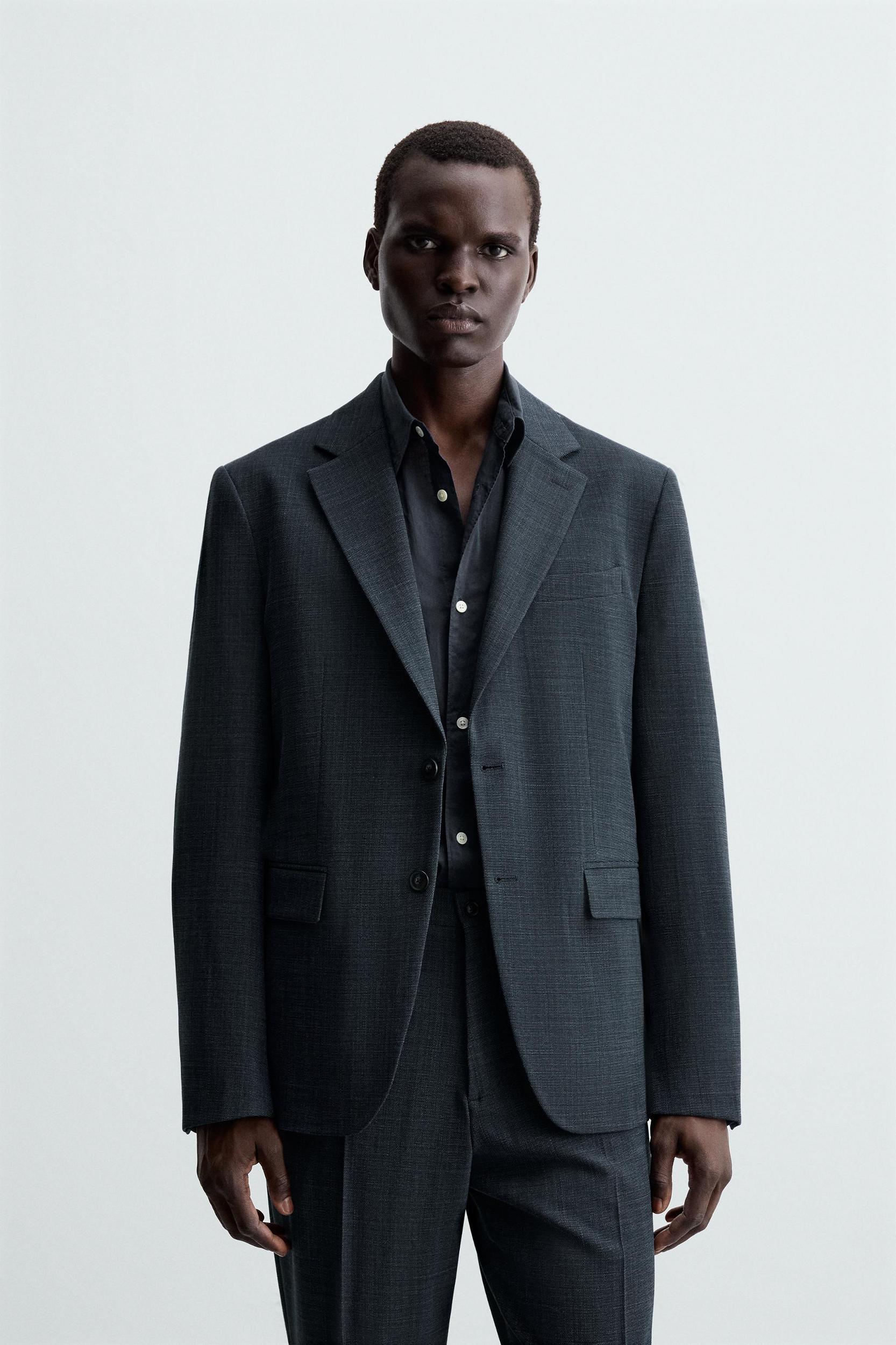 TEXTURED SUIT BLAZER Product Image