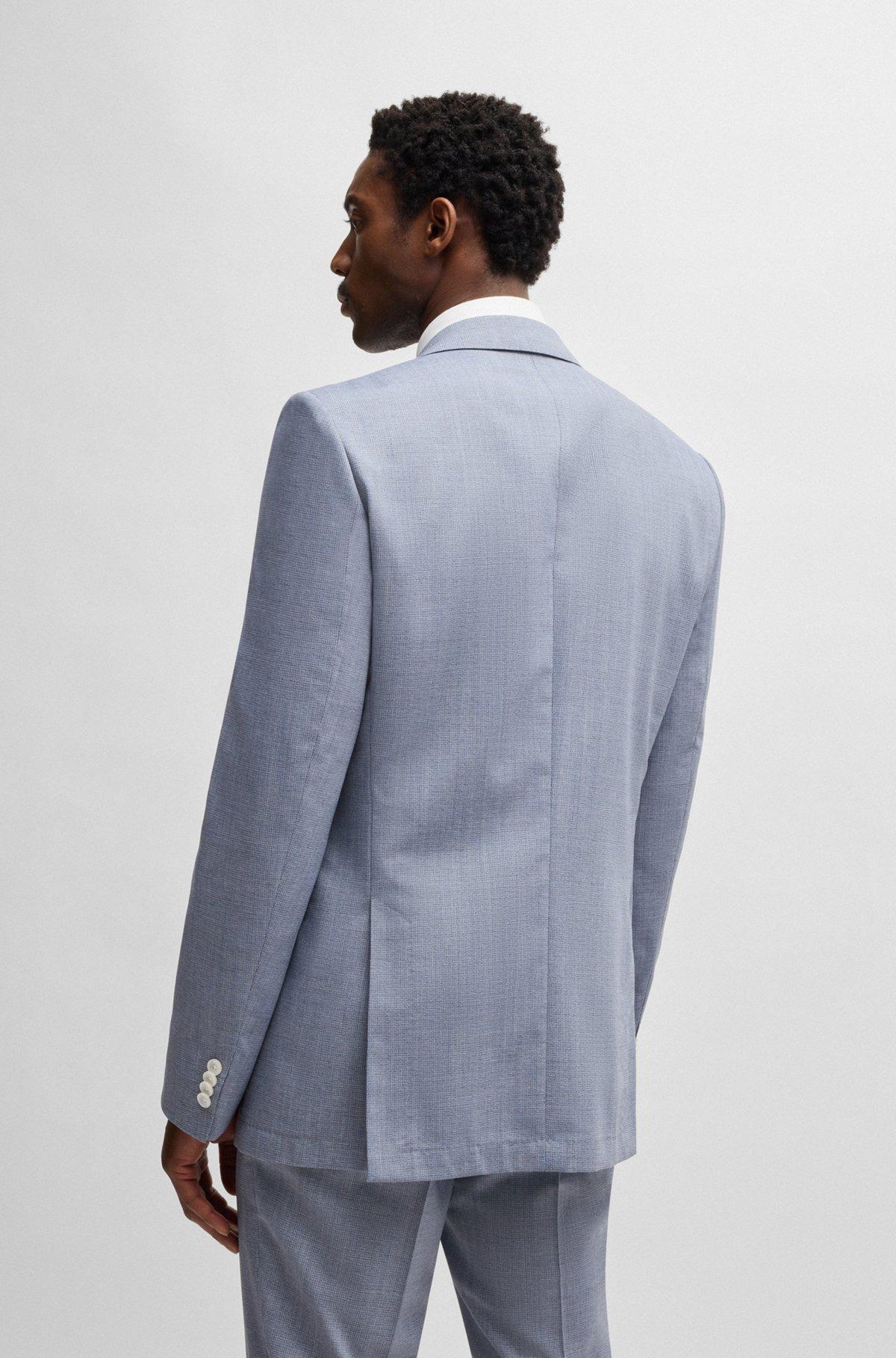 Slim-fit suit jacket in a patterned wool blend Product Image