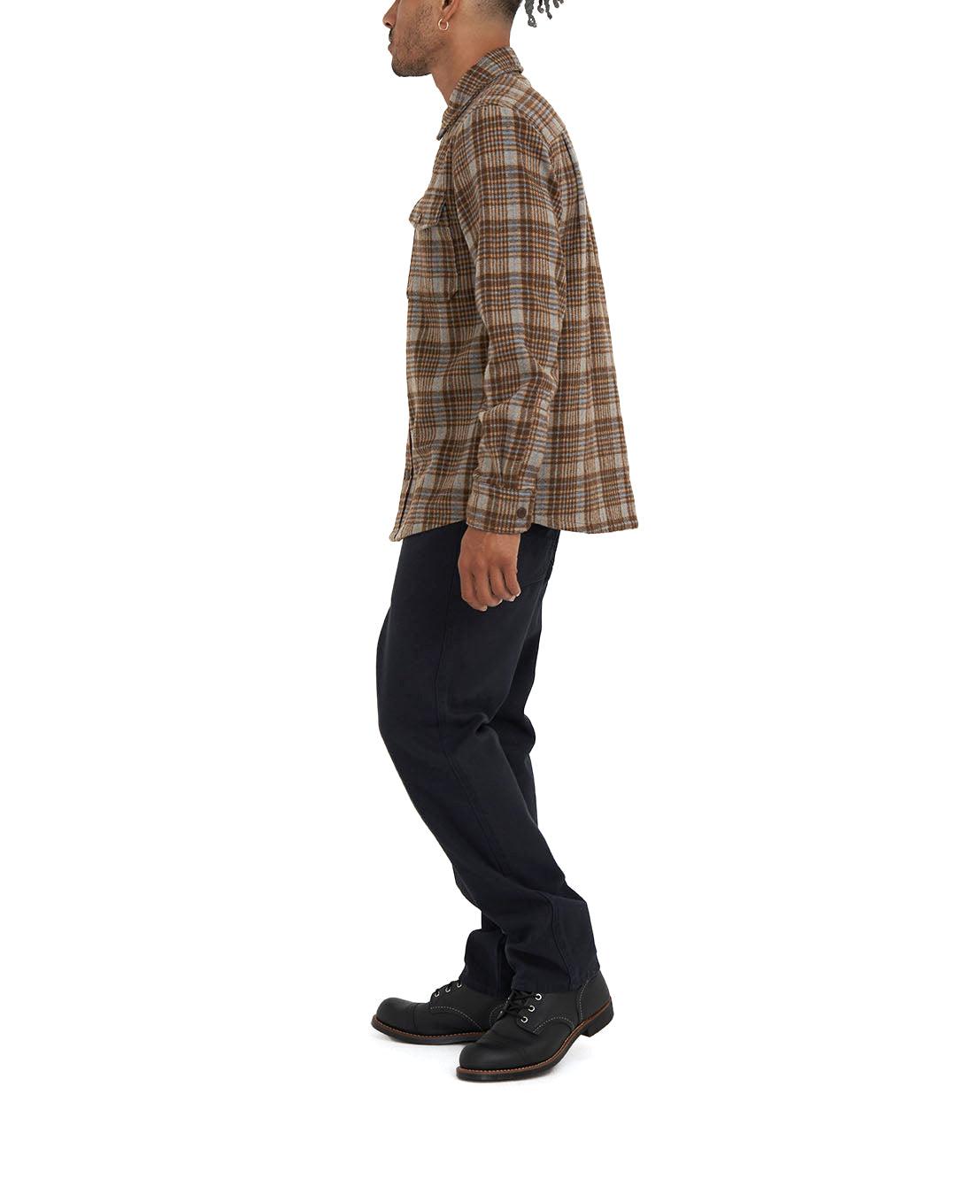 Kalyn Check Shirt - Brown Check Product Image