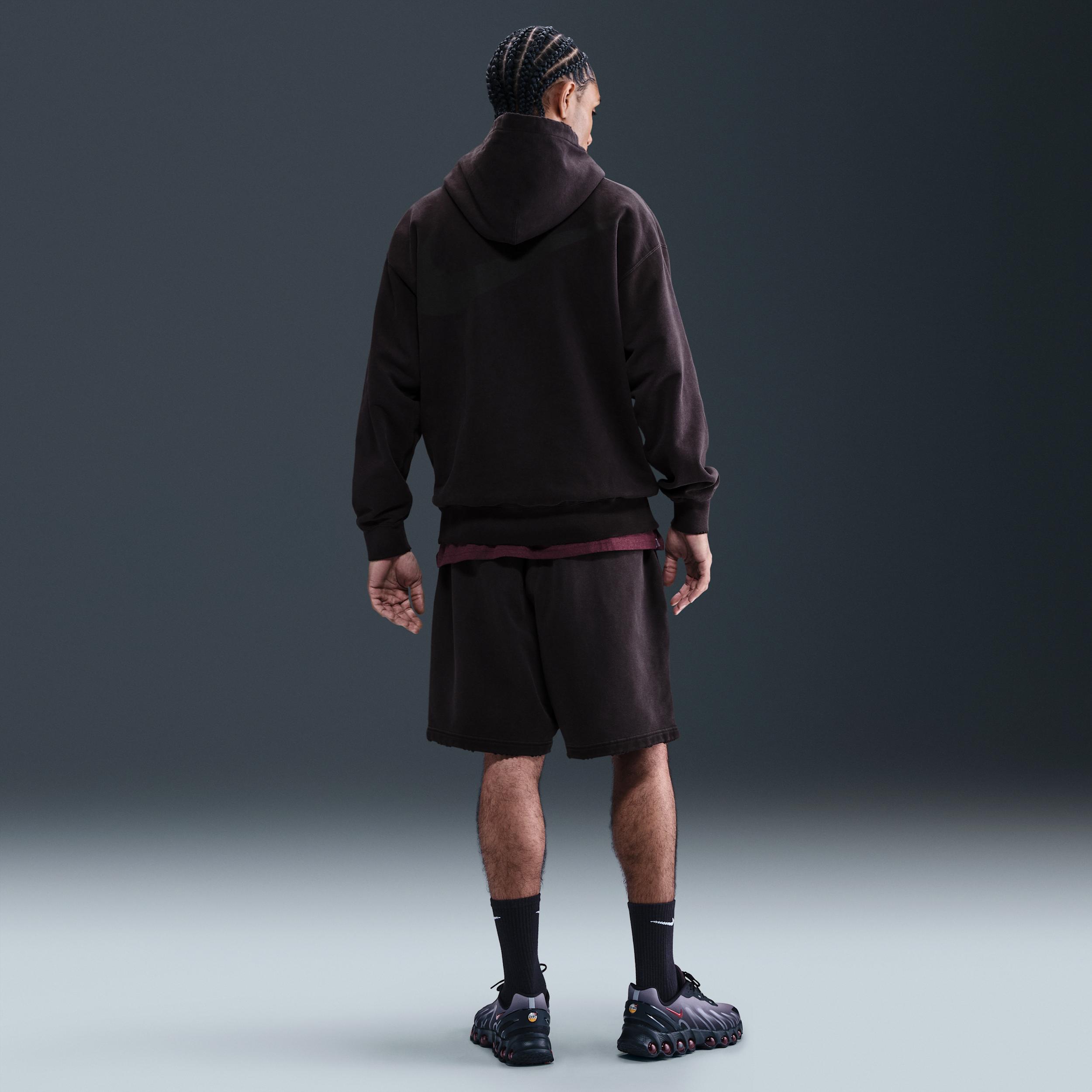 Nike Mens Solo Swoosh French Terry Pullover Hoodie | IB8749-010 Product Image