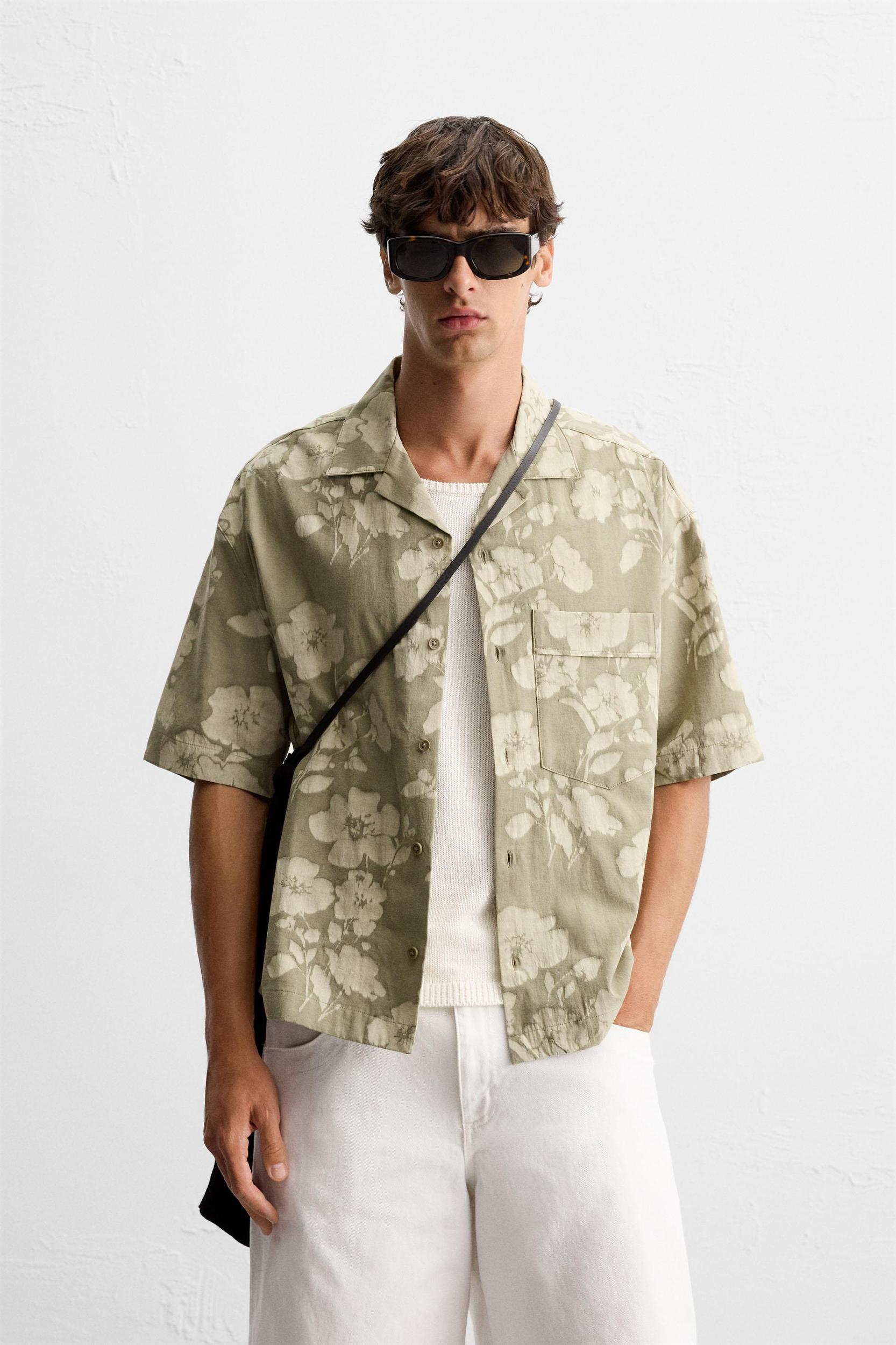 JACQUARD FLORAL SHIRT Product Image