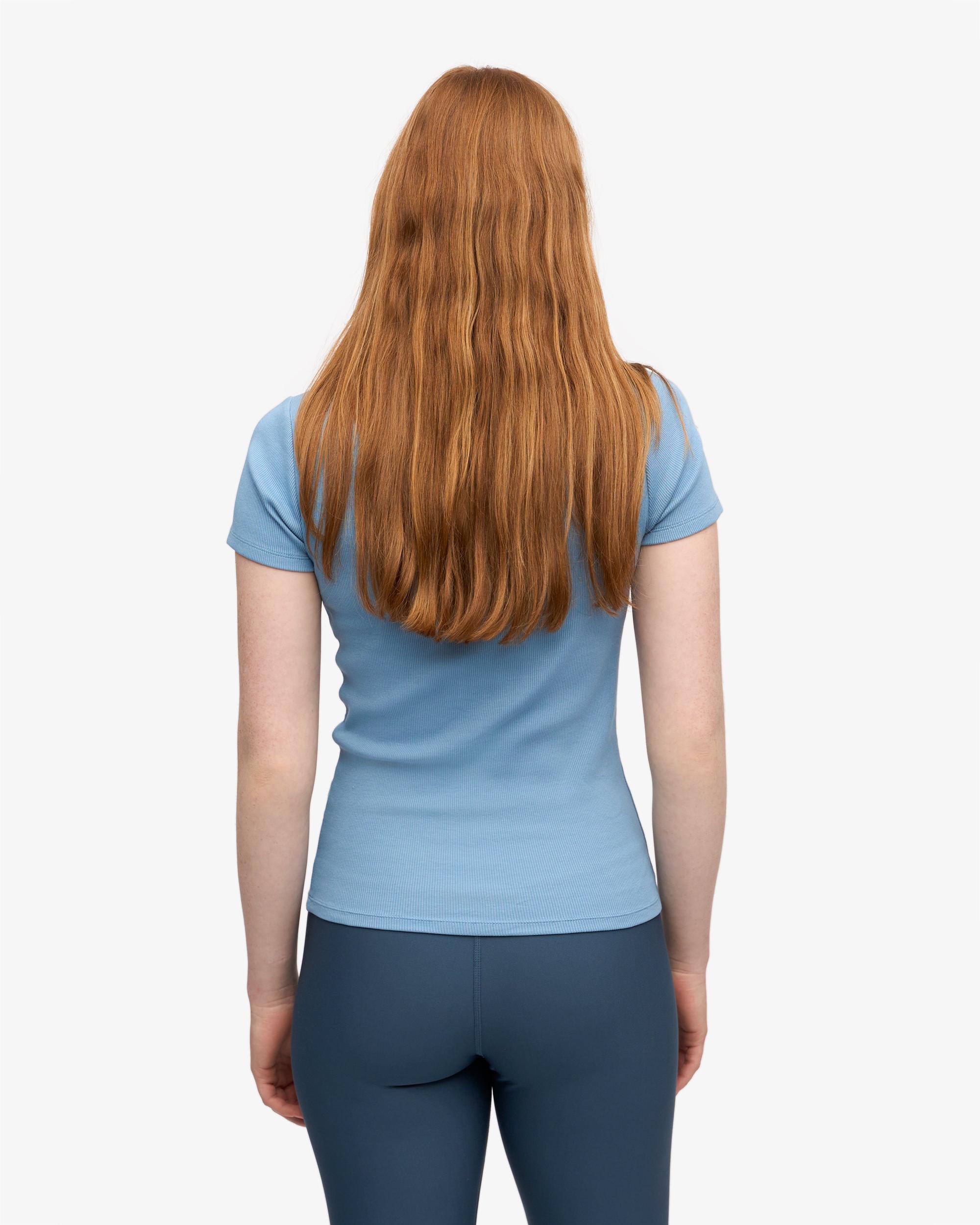 Organic Rib T-Shirt - Seaside Blue Product Image