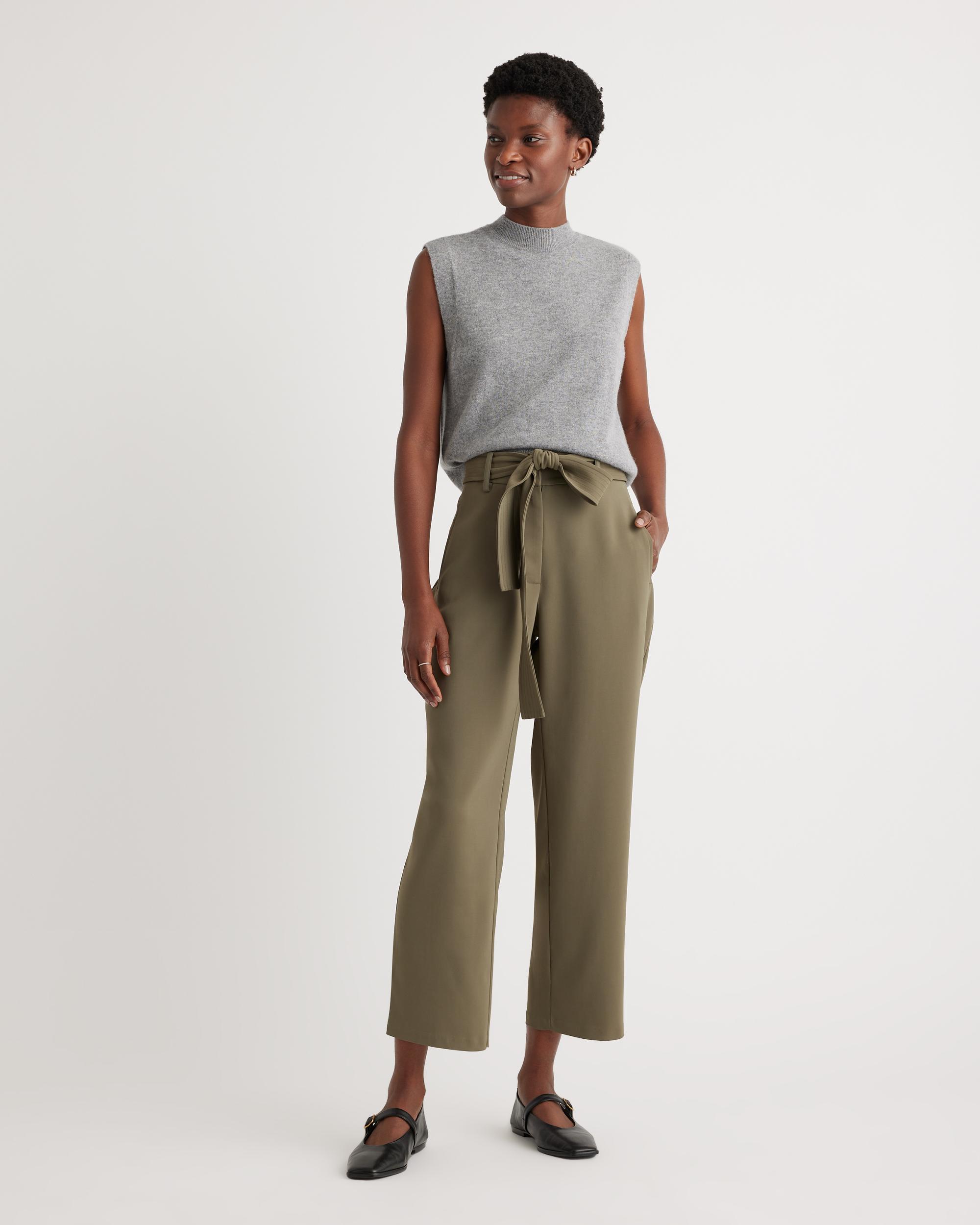 Quince | Women's Stretch Crepe Paperbag Pants Polyester Product Image