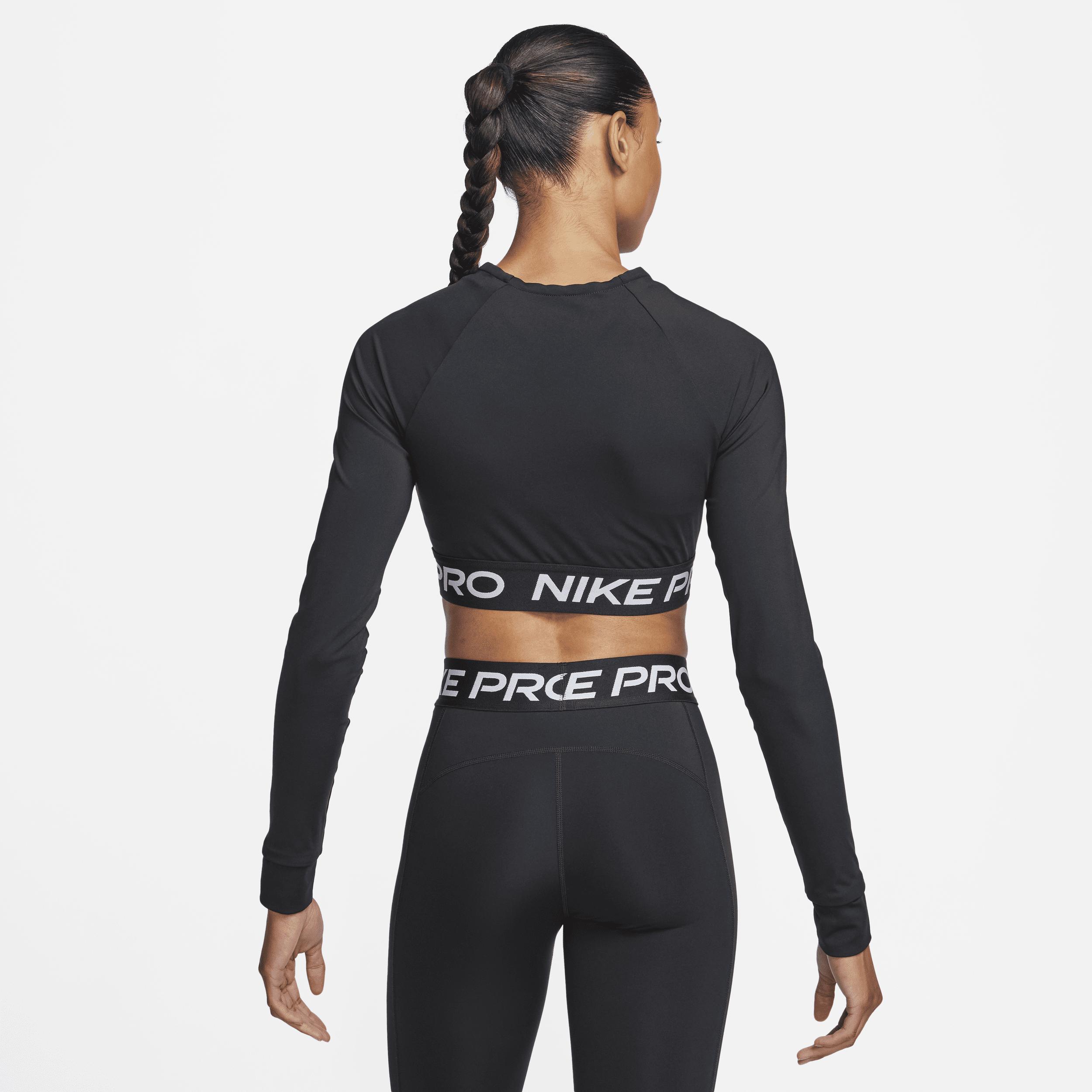 Womens Nike Pro Dri-FIT Cropped Long-Sleeve Top | FV5484-010 Product Image