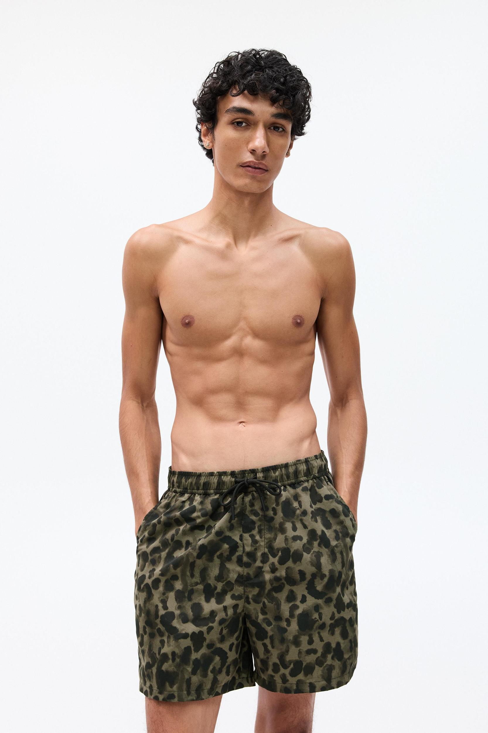 Leopard print board shorts Product Image