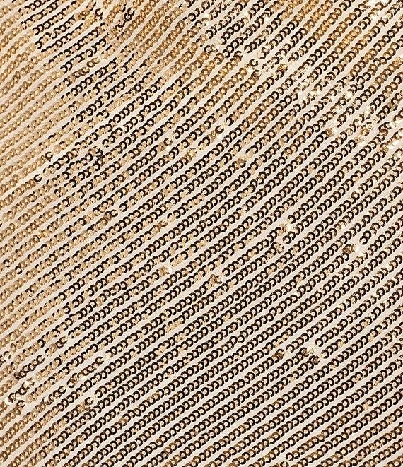 Gibson & Latimer Sequin High Rise Bias Cut Fit and Flare Midi Skirt Product Image