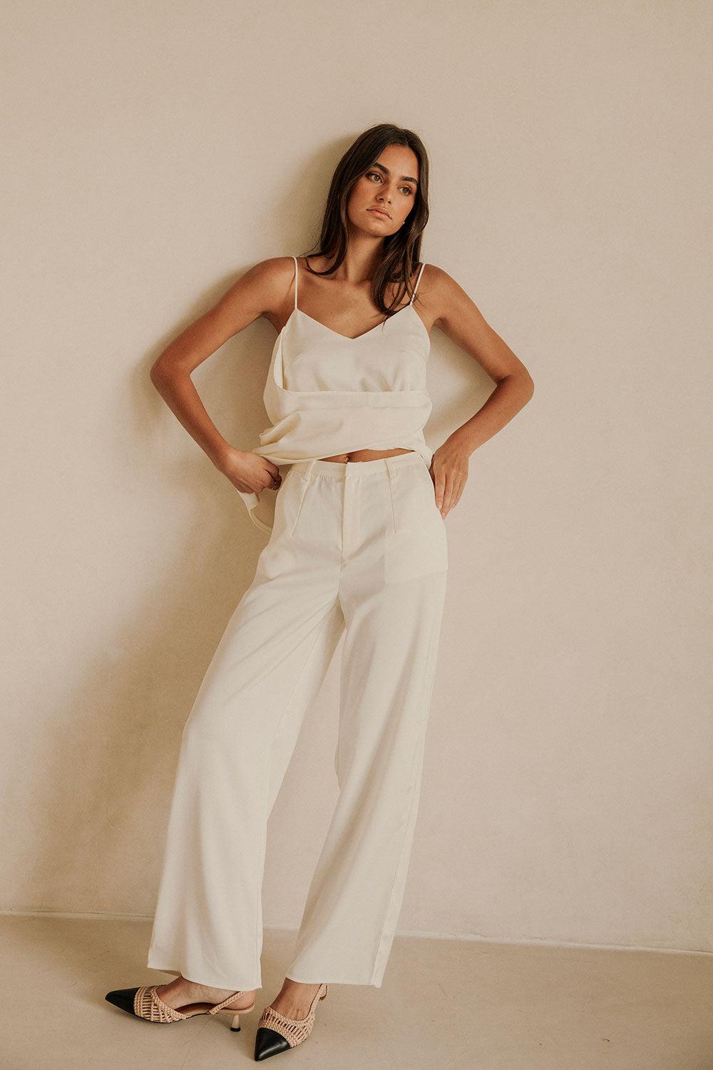 Zarah Pants - Ivory Product Image