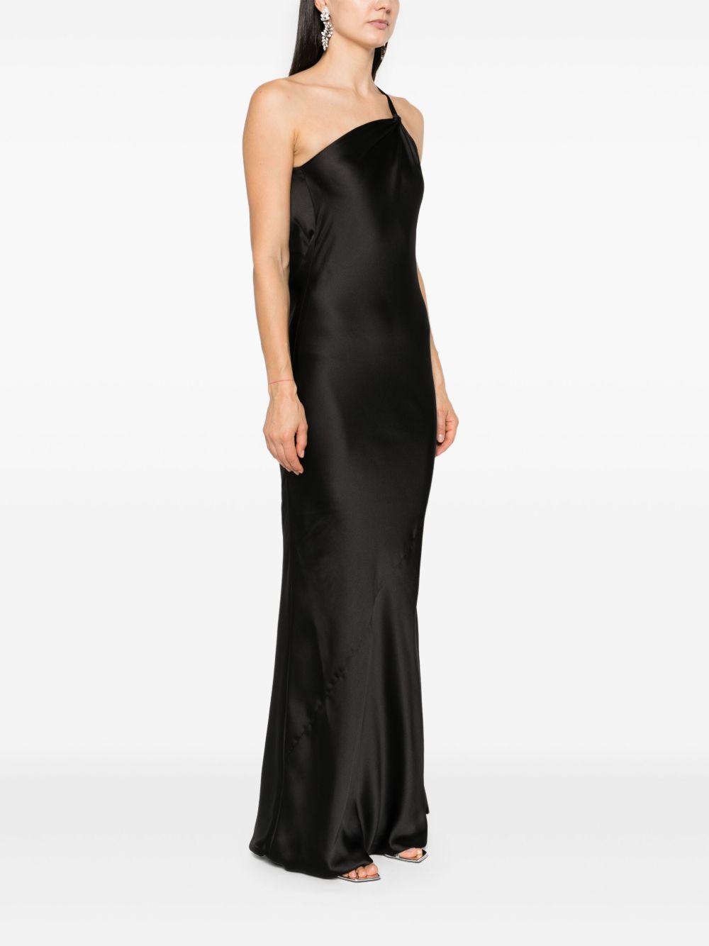 bias-cut one-shoulder gown Product Image