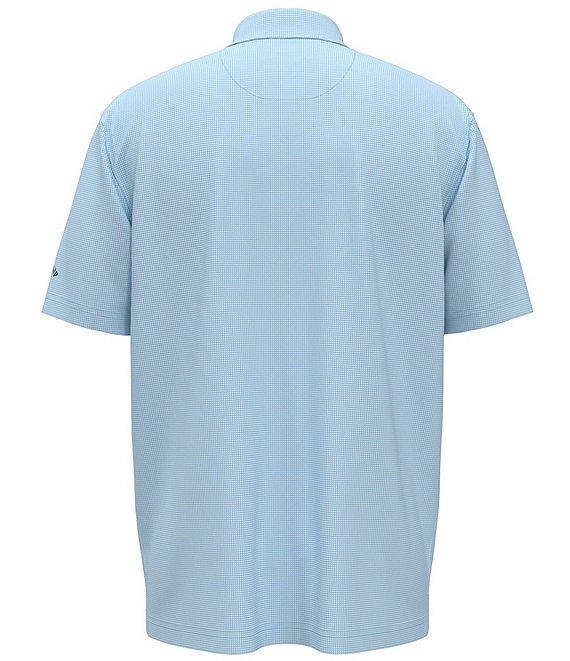 Callaway Gingham Printed Short Sleeve Golf Polo Shirt Product Image