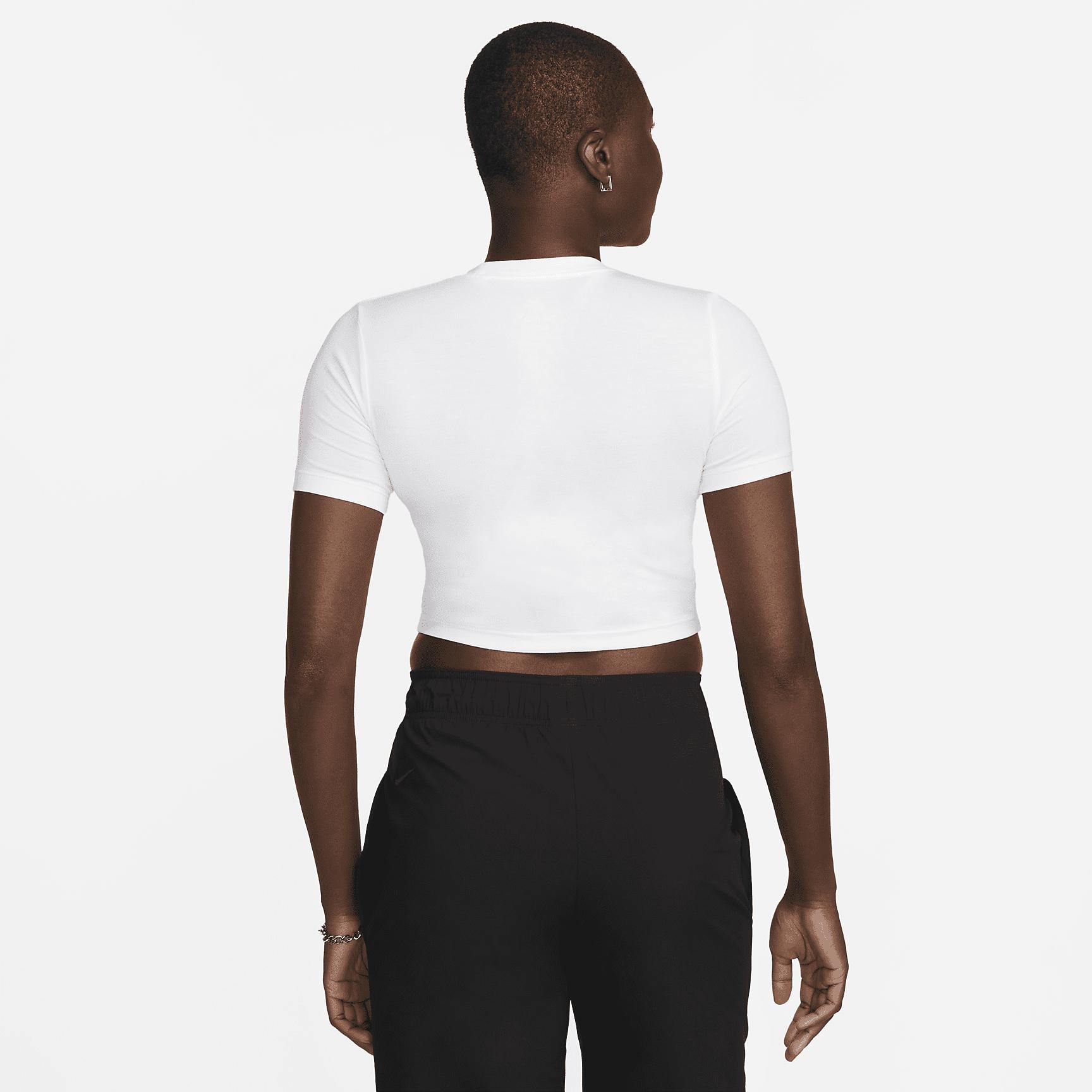 Womens Nike Sportswear Essential Slim Cropped T-Shirt | FB2873-100 Product Image