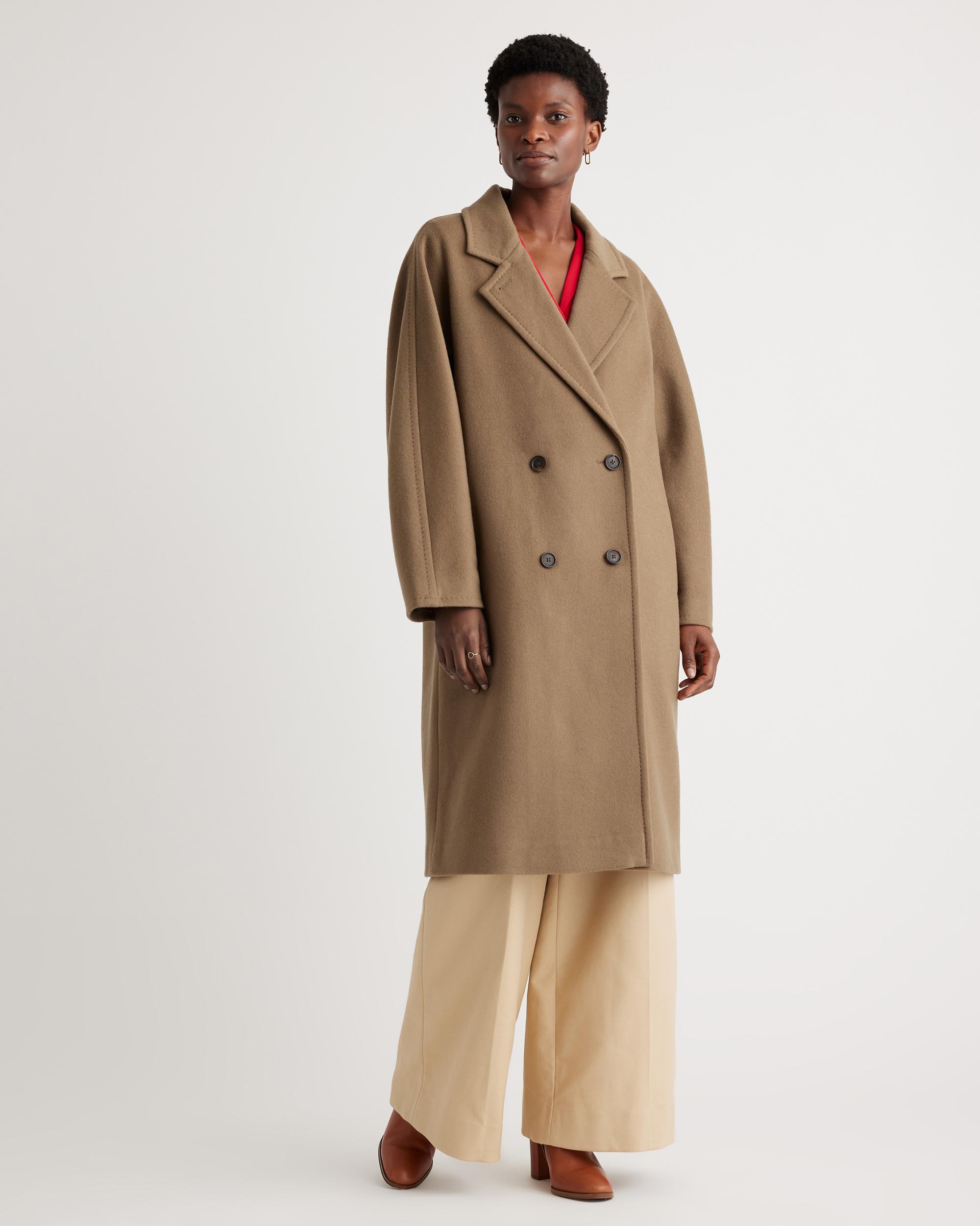 Quince | Women's Italian Wool Double-Breasted Slouch Coat Product Image