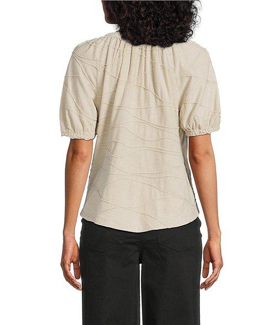 Westbound Knit Elbow Sleeve Henley Top Product Image