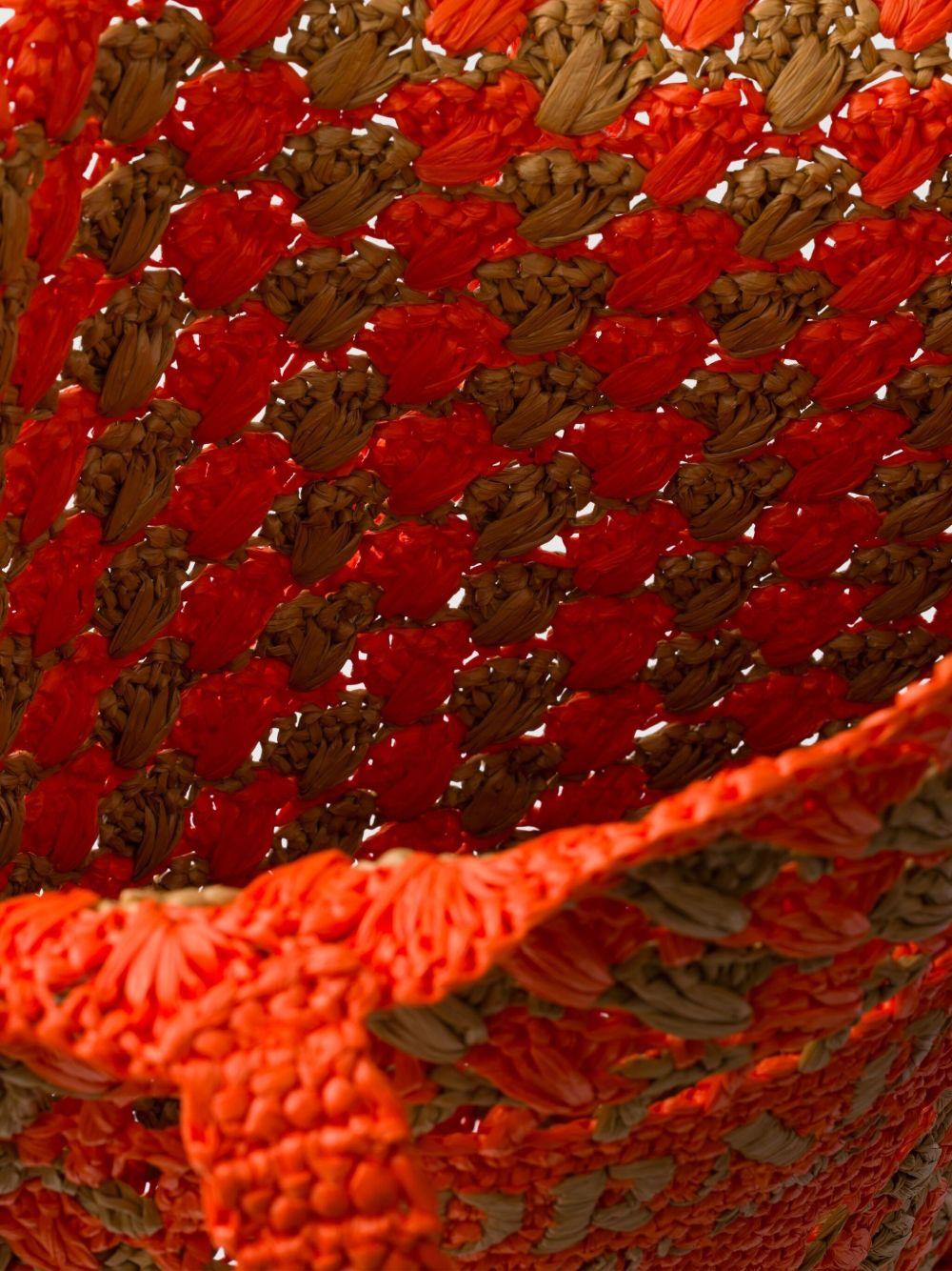 crochet-knit tote bag Product Image