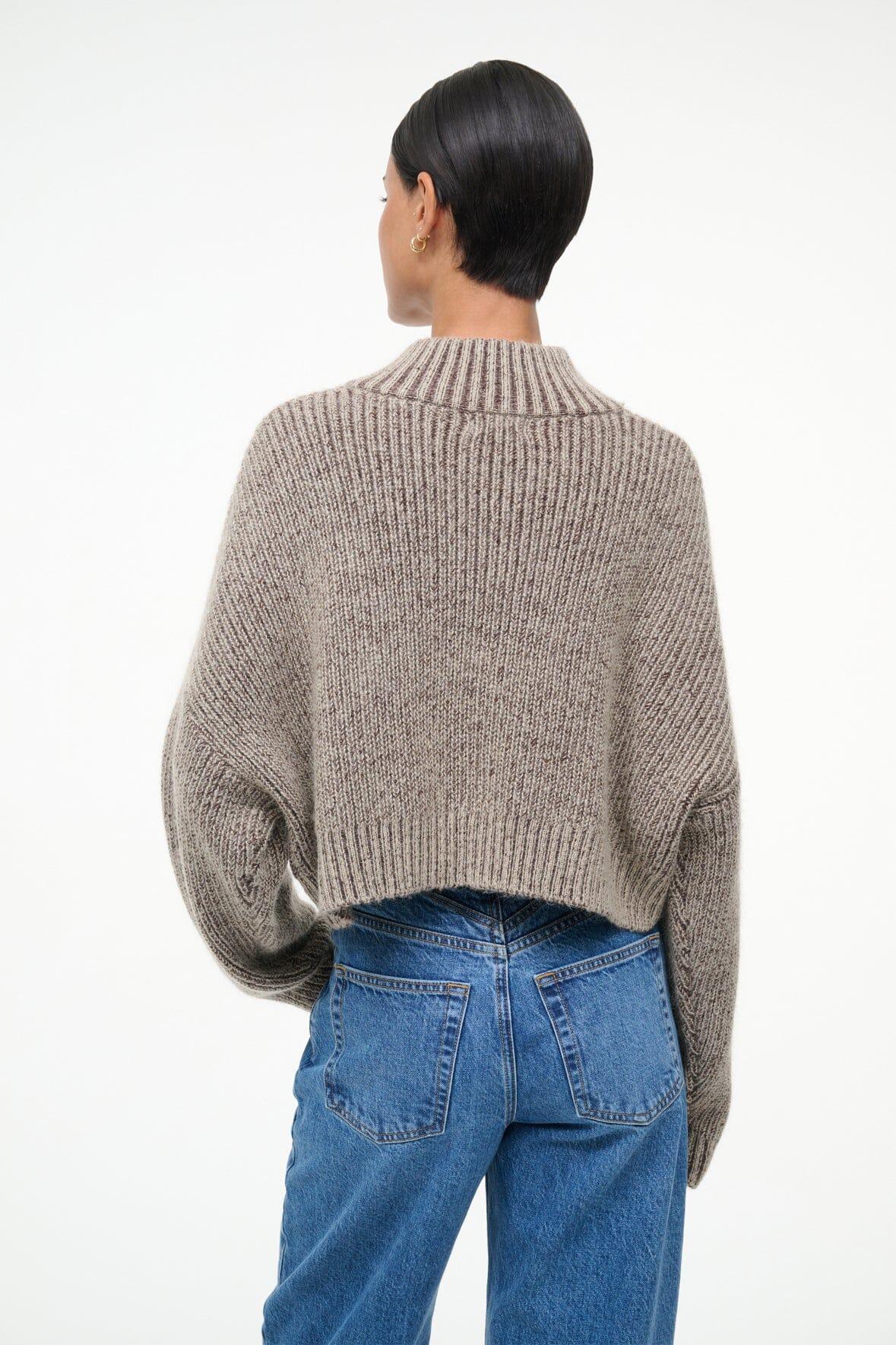 CROPPED HAMPTON SWEATER | BISQUE Product Image
