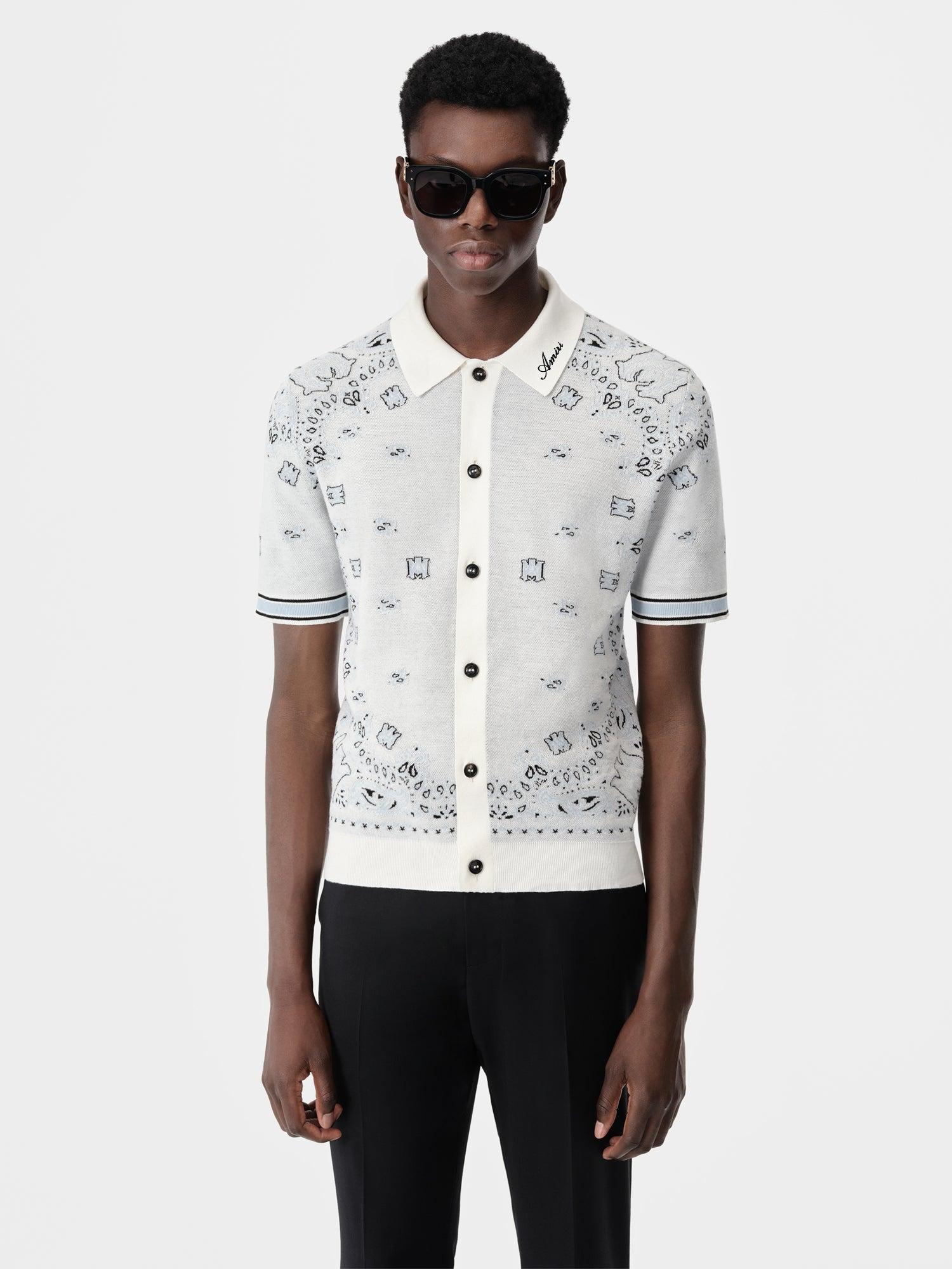 BANDANA POLO - White Blue Product Image