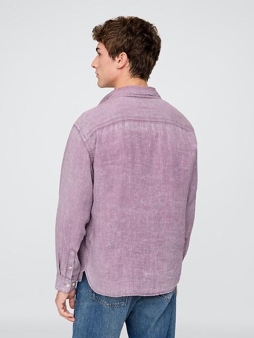 100% Linen Classic Shirt Product Image