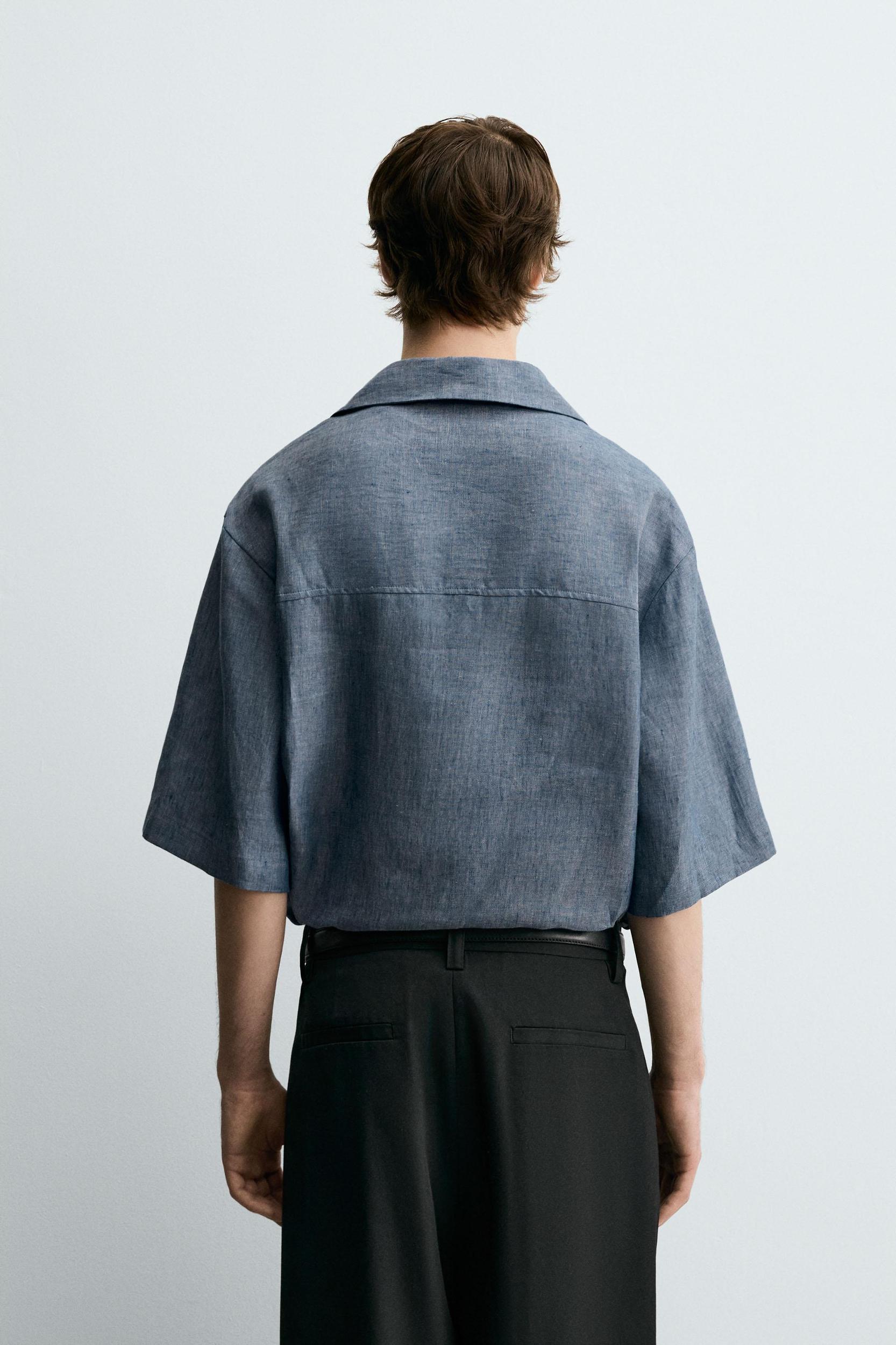 100% LINEN POLO SHIRT Product Image