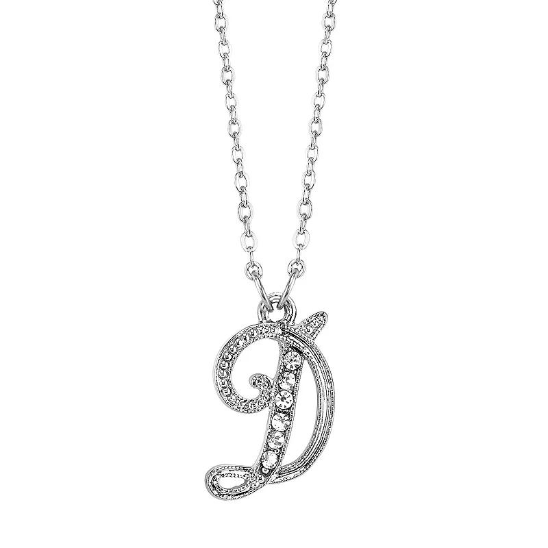 1928 Script Initial Necklace, Womens Product Image