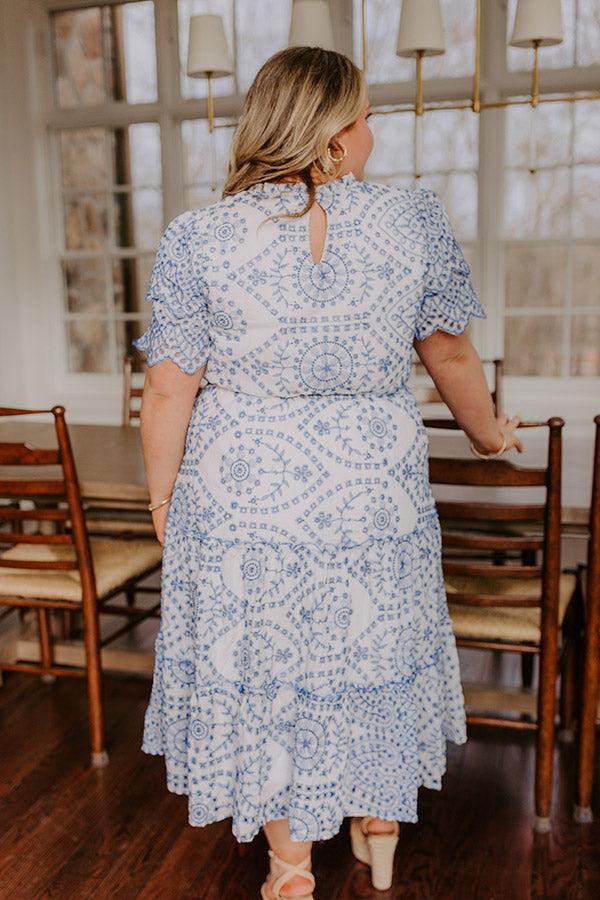 Brunch and Bubbly Eyelet Midi Curves Product Image