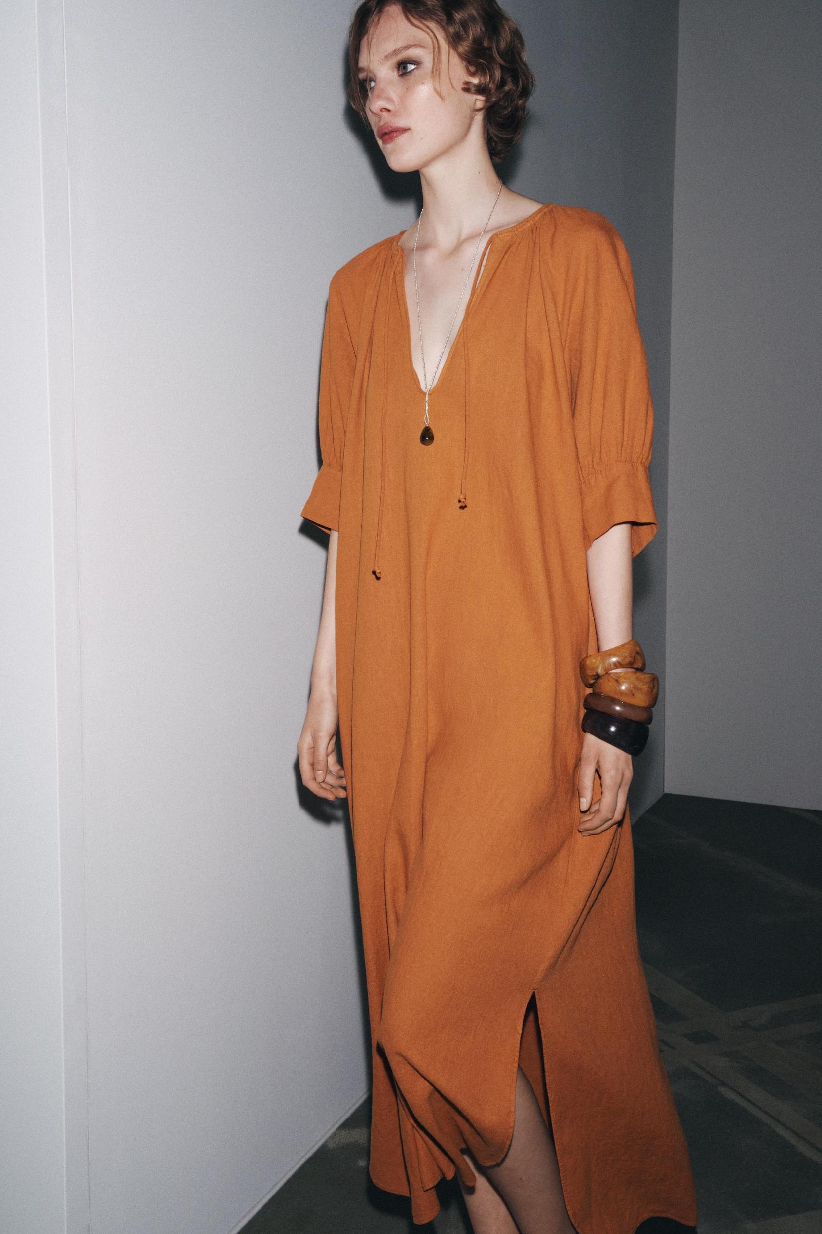 ZW COLLECTION LINEN TUNIC DRESS Product Image