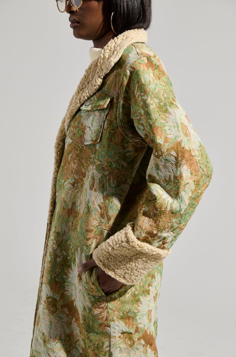 HERE COMES TROUBLE SHERPA LINED TRENCH Product Image