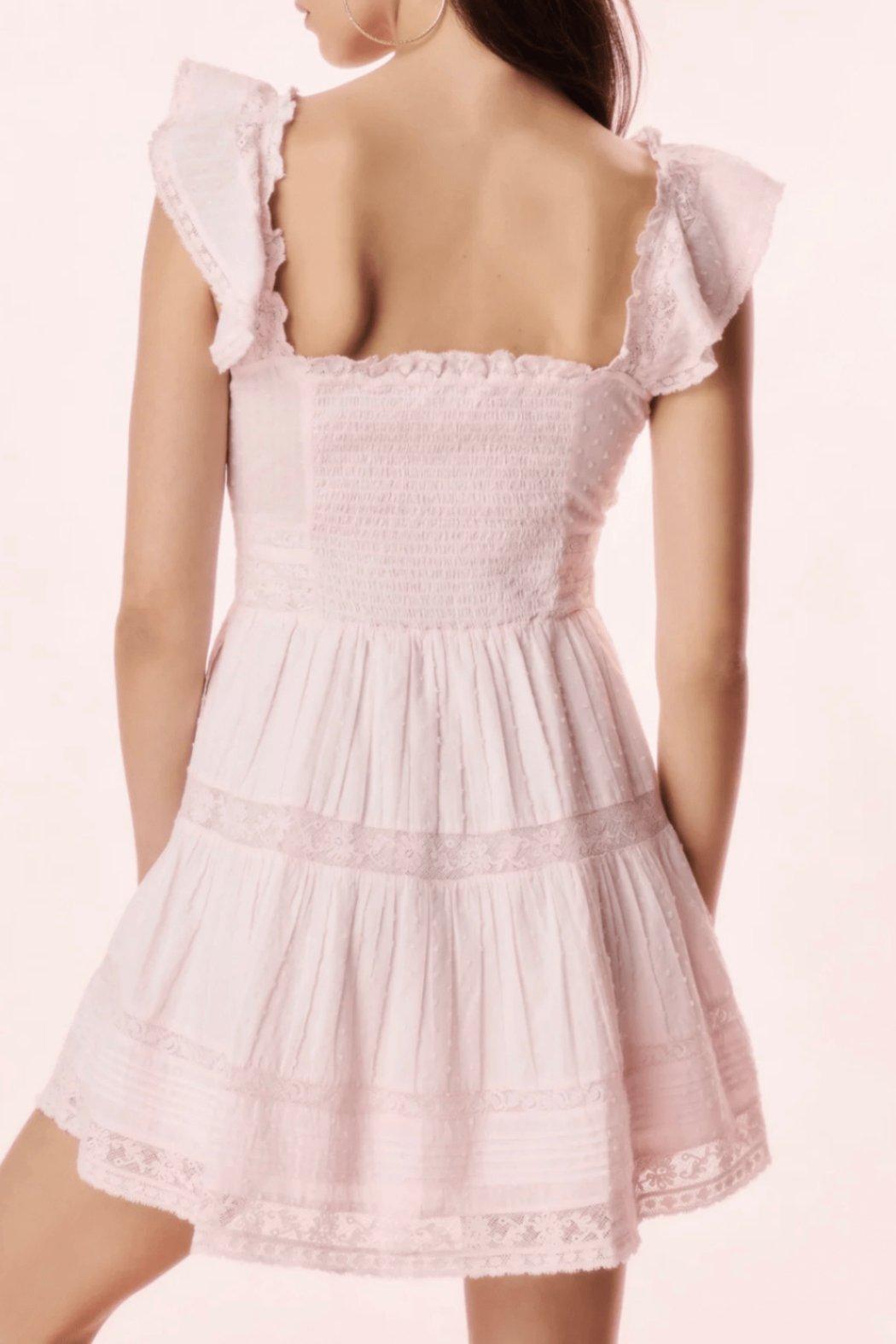 Lace-Trimmed Mini Dress Product Image