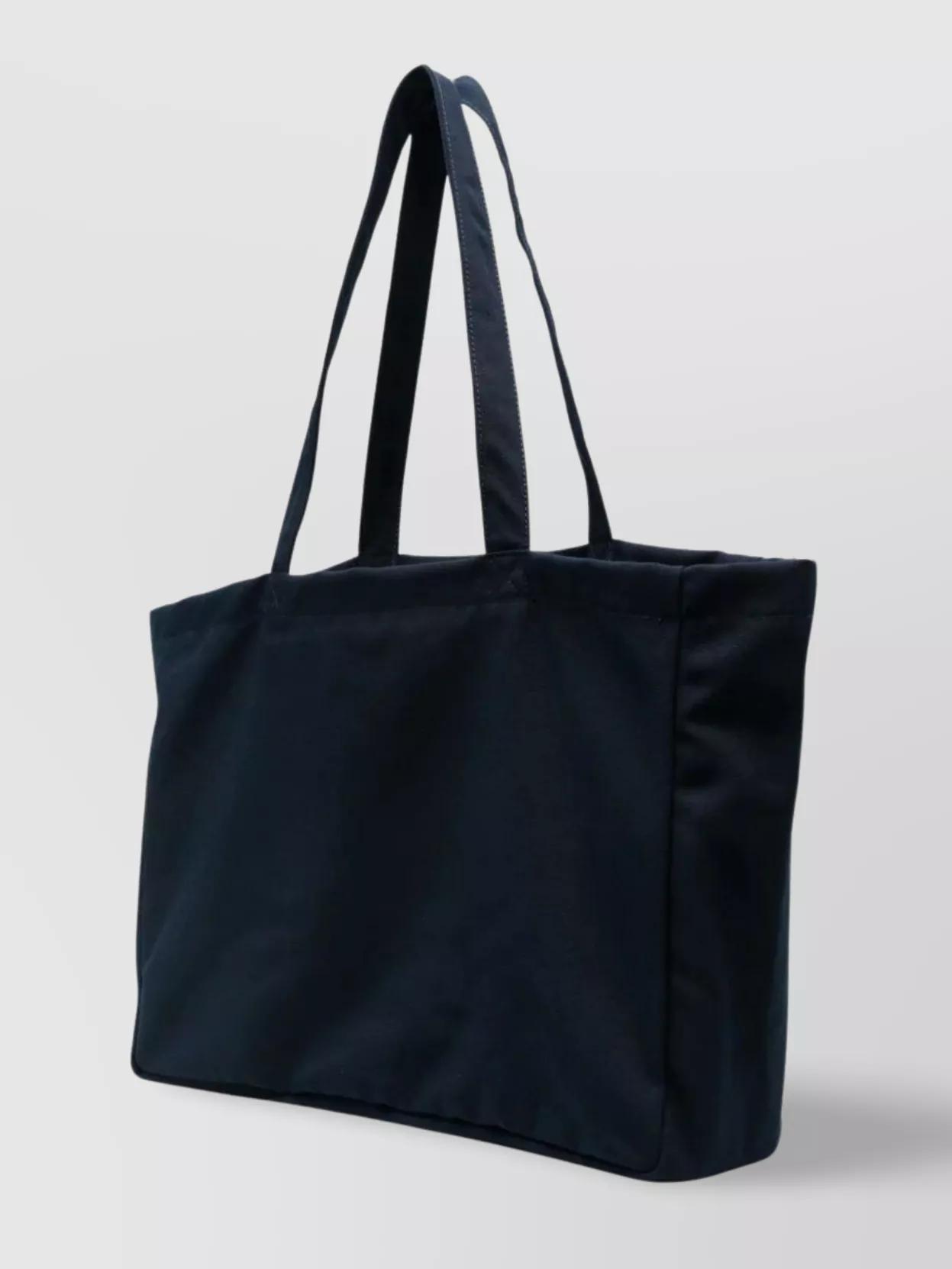 APC Navy Blue Canvas Diane Rue Madame Shopping Bag In Dark Navy Product Image