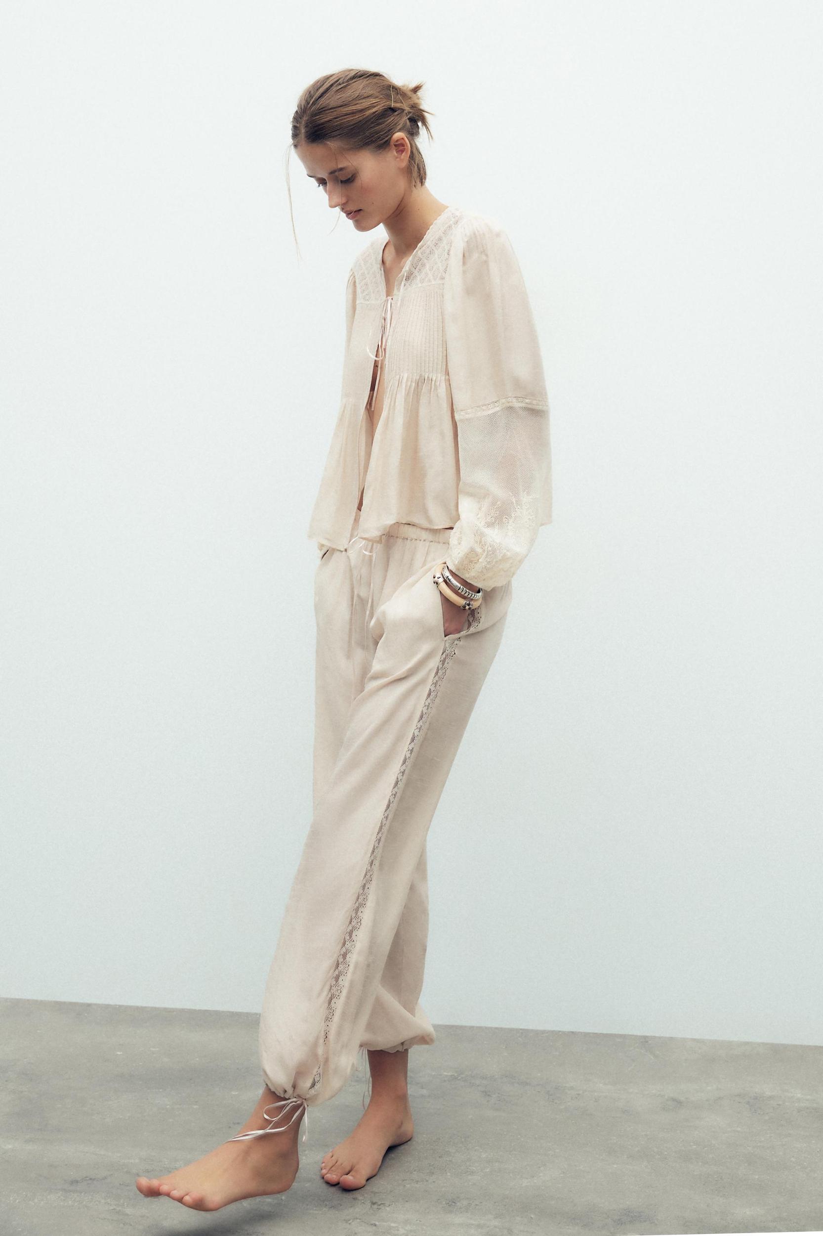 LACE-UP PANTS Product Image