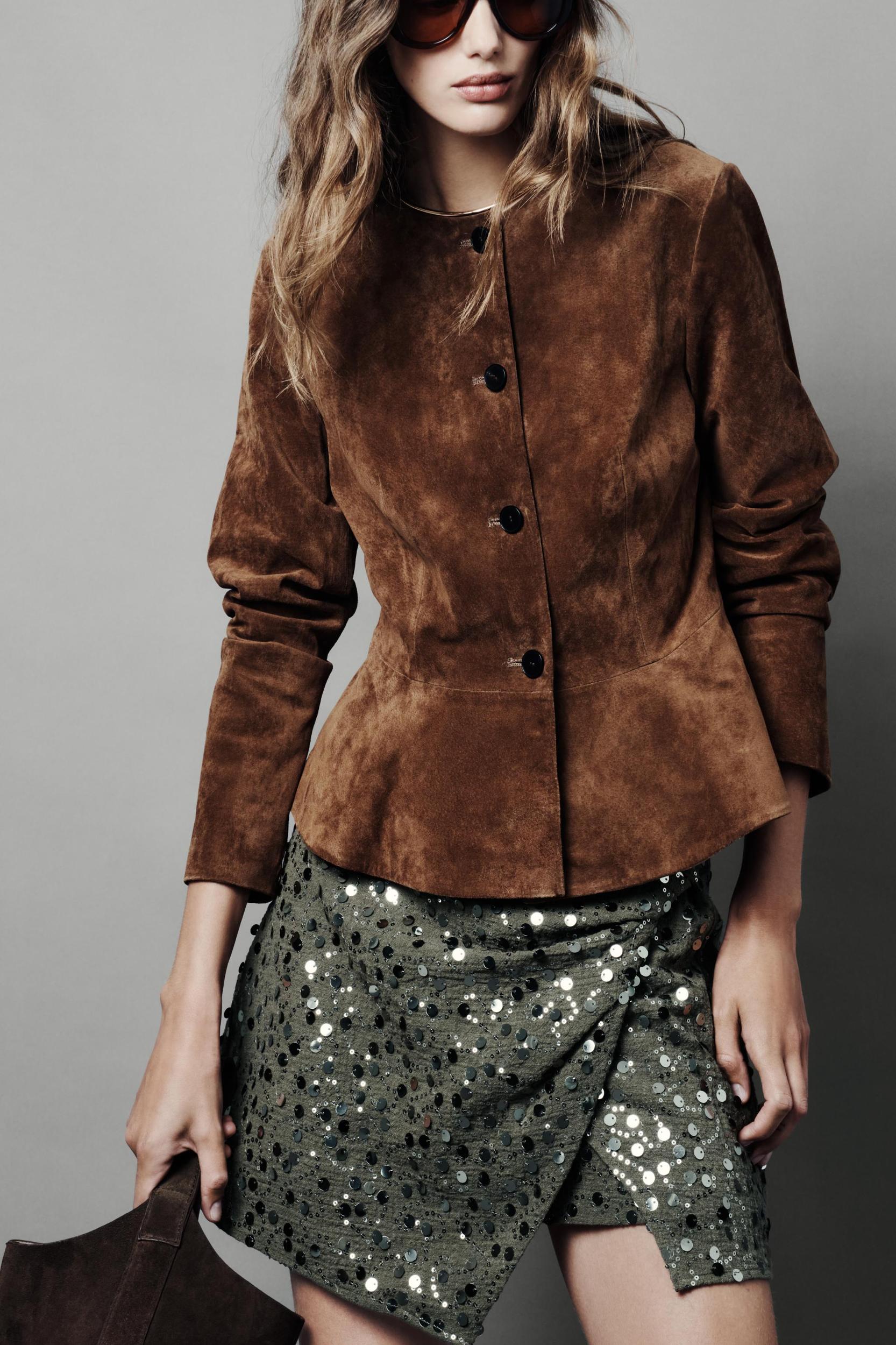 SEQUIN WRAP MINI SKIRT Product Image