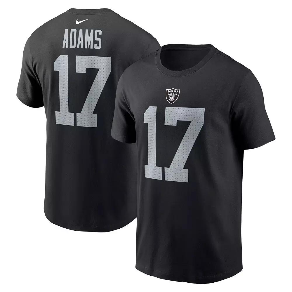 Men's Nike Davante Adams Black Las Vegas Raiders Player Name & Number T-Shirt, Size: Large, Lvr Black Product Image