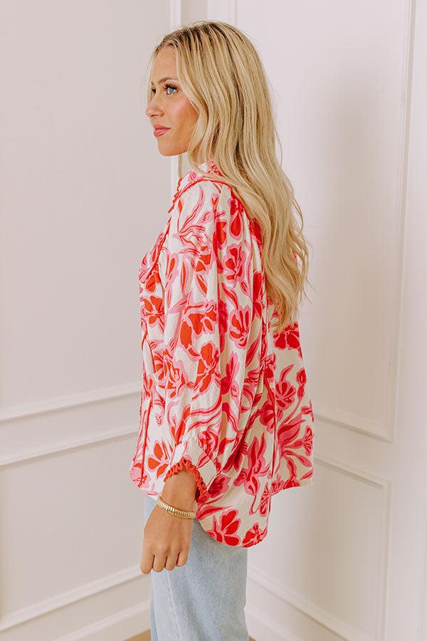 Vineyard Dreams Floral Top Product Image