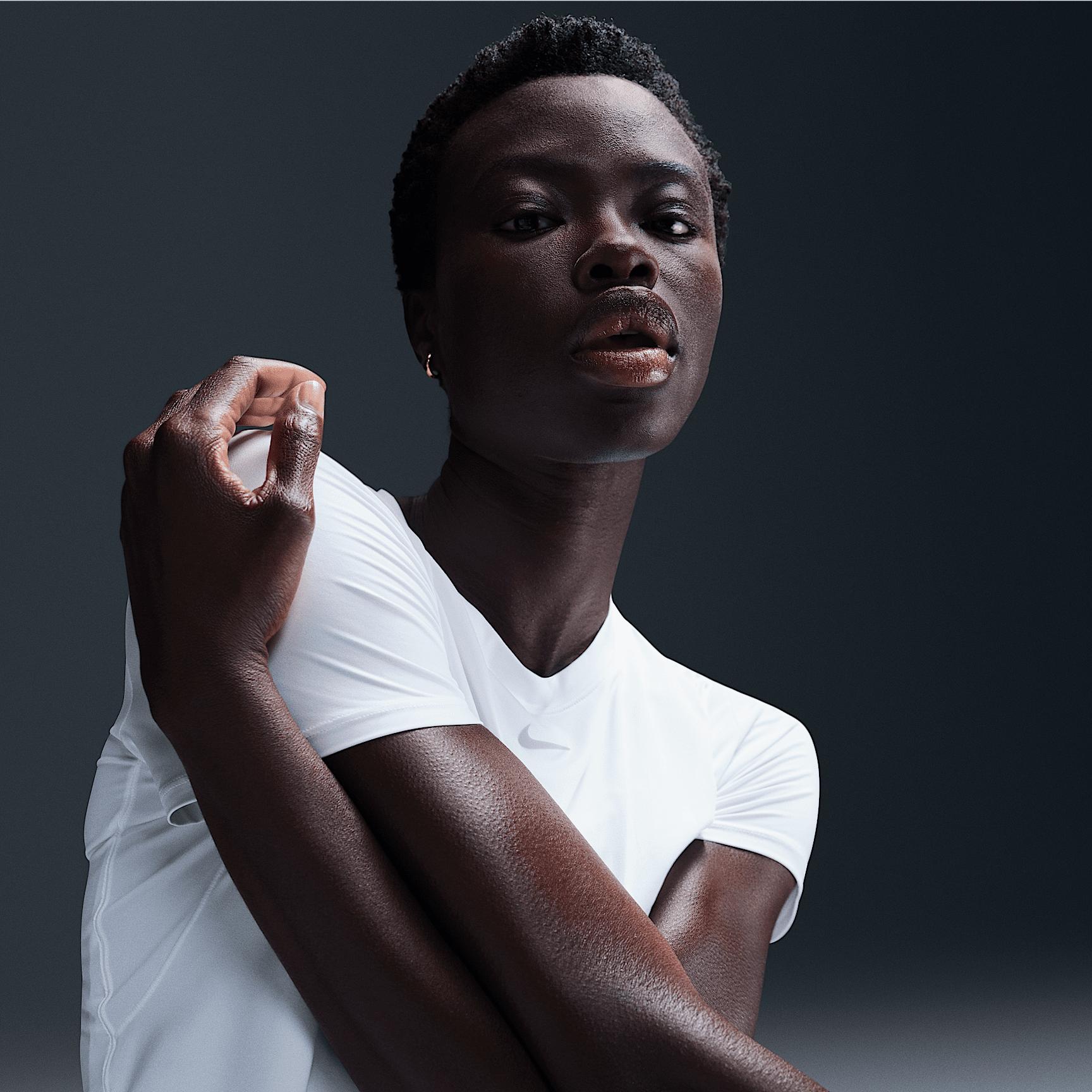 Women's Nike One Dri-FIT Crop Short Sleeve Top,  Product Image