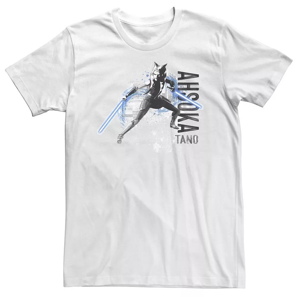 Big & Tall Star Wars: The Clone Wars Ahsoka Tano Lightsaber Action Tee, Men's,  Product Image