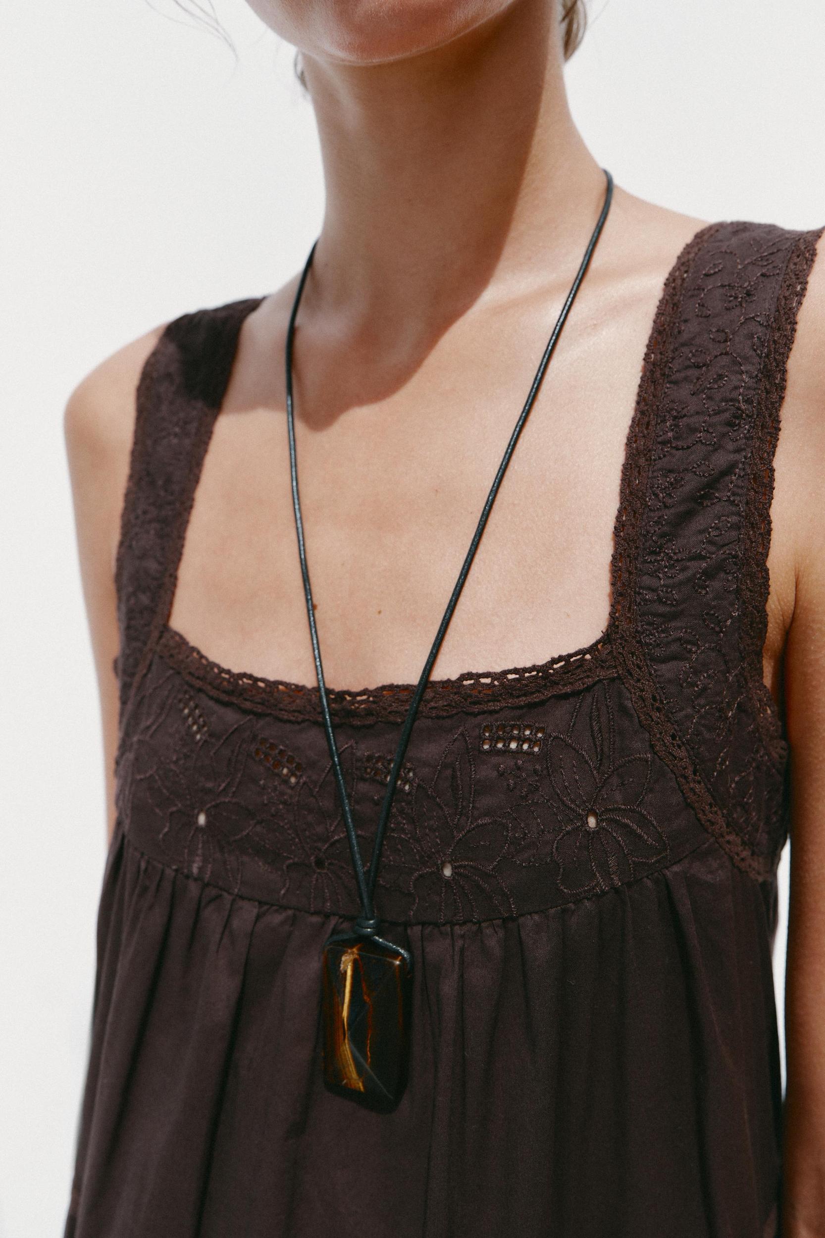 LACE EMBROIDERY DRESS Product Image